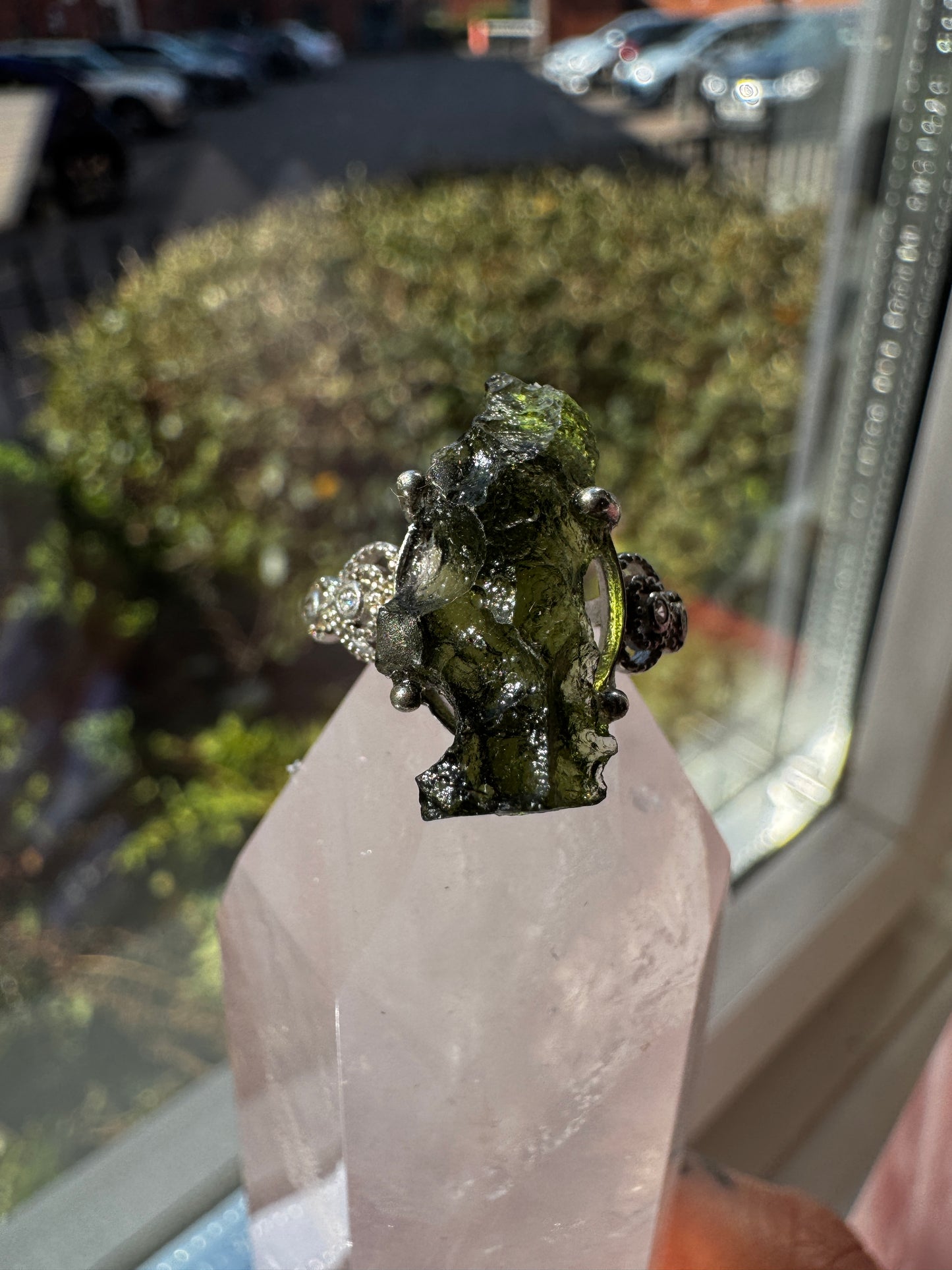 Moldavite Ring