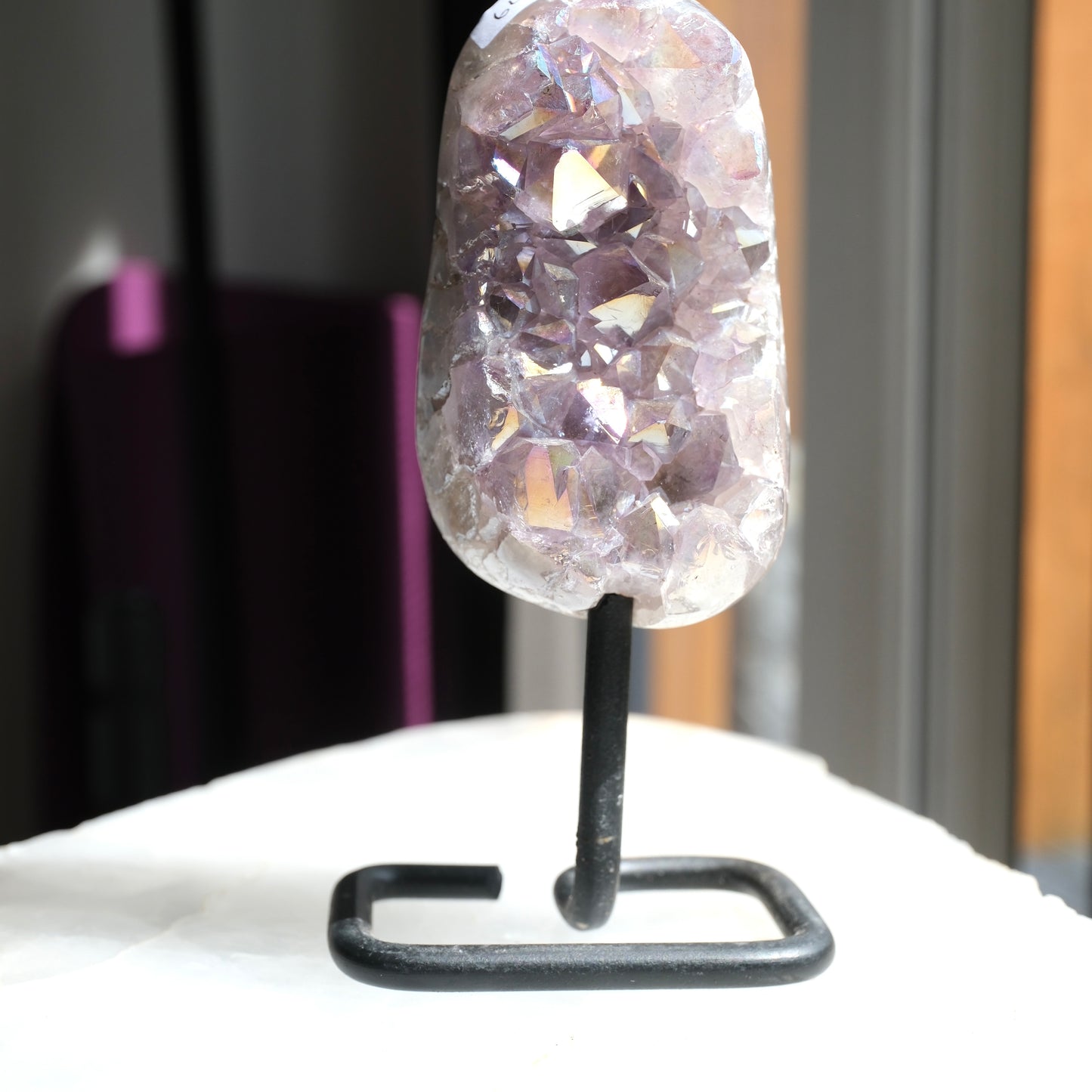 Aura Amethyst Cluster On Stand - Brazil
