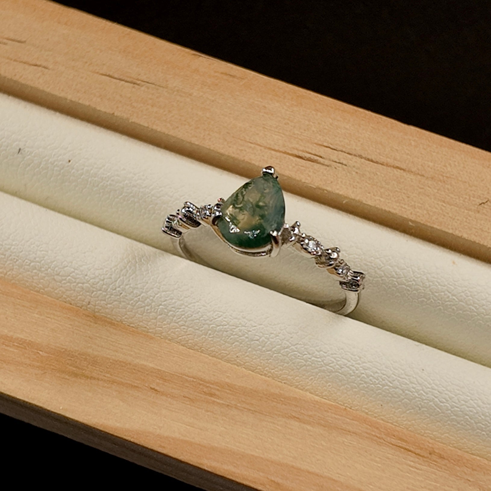 Moss Agate Ring