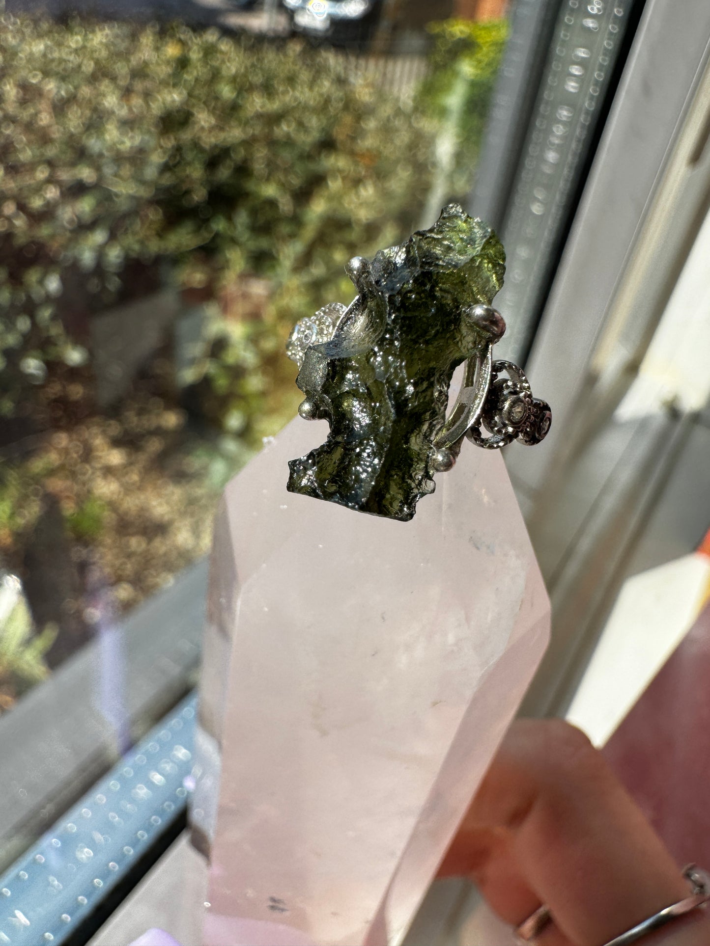 Moldavite Ring