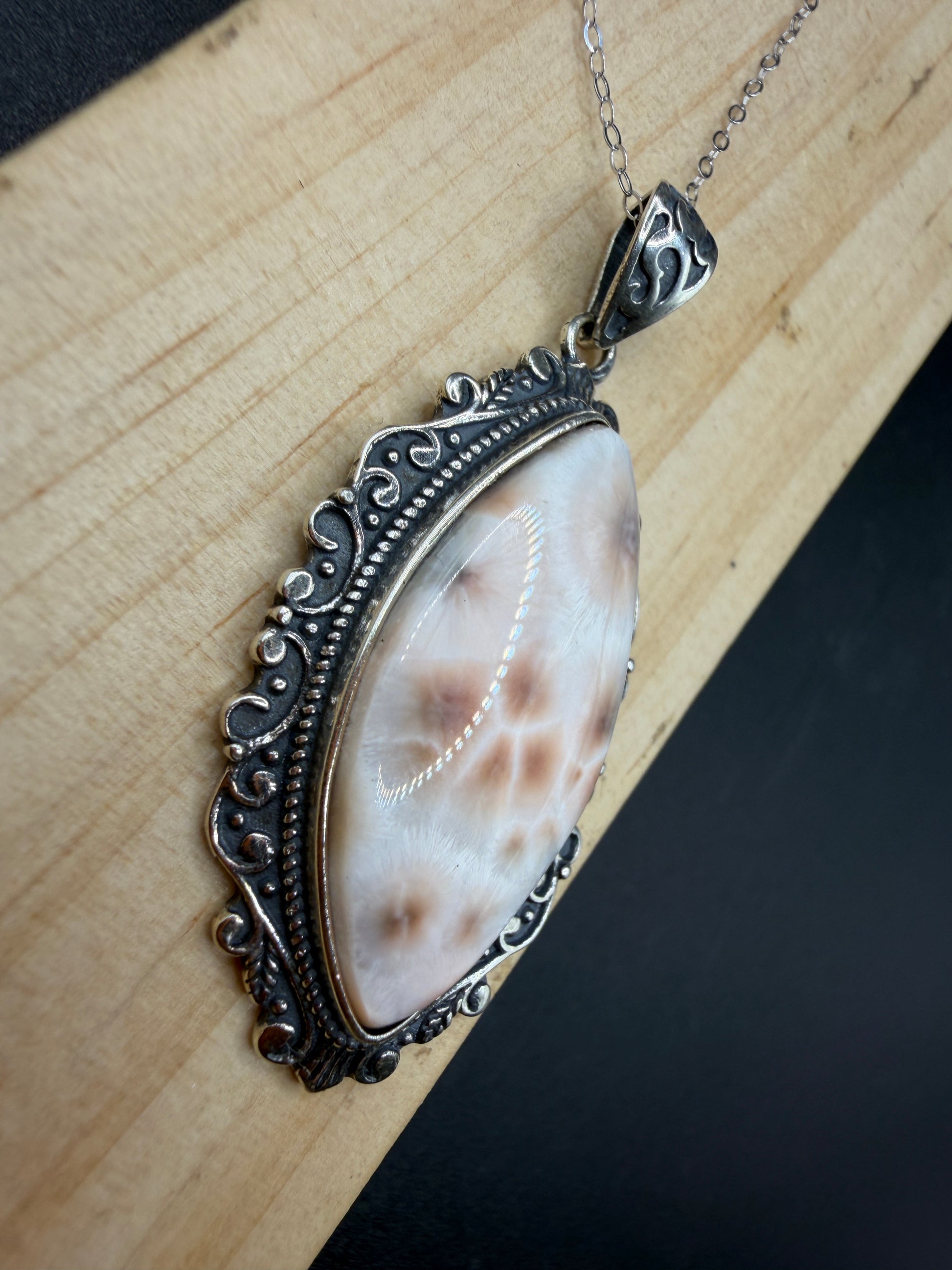 Pink Larimar S925 Necklace