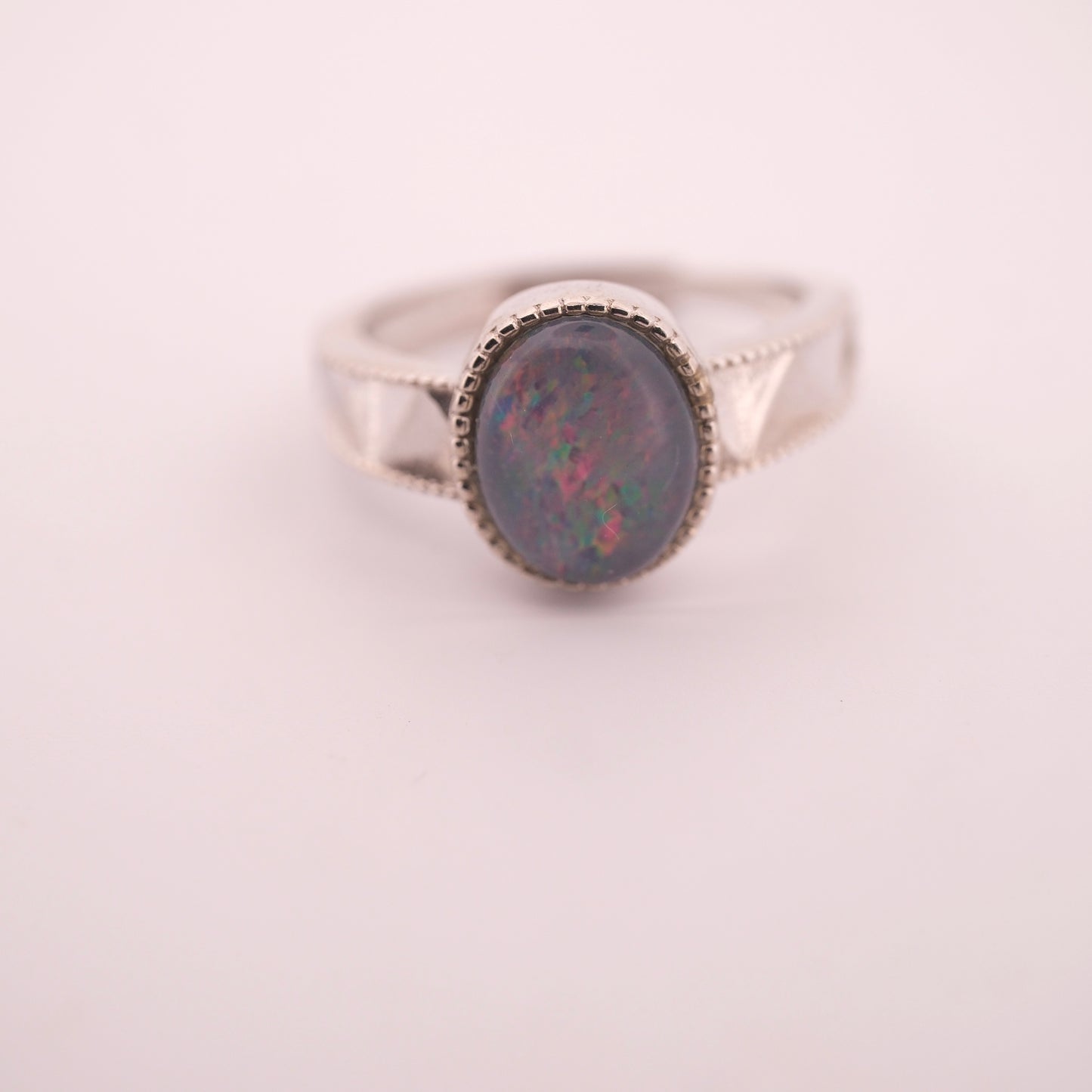 Australian Opal S925 Adjustable Ring