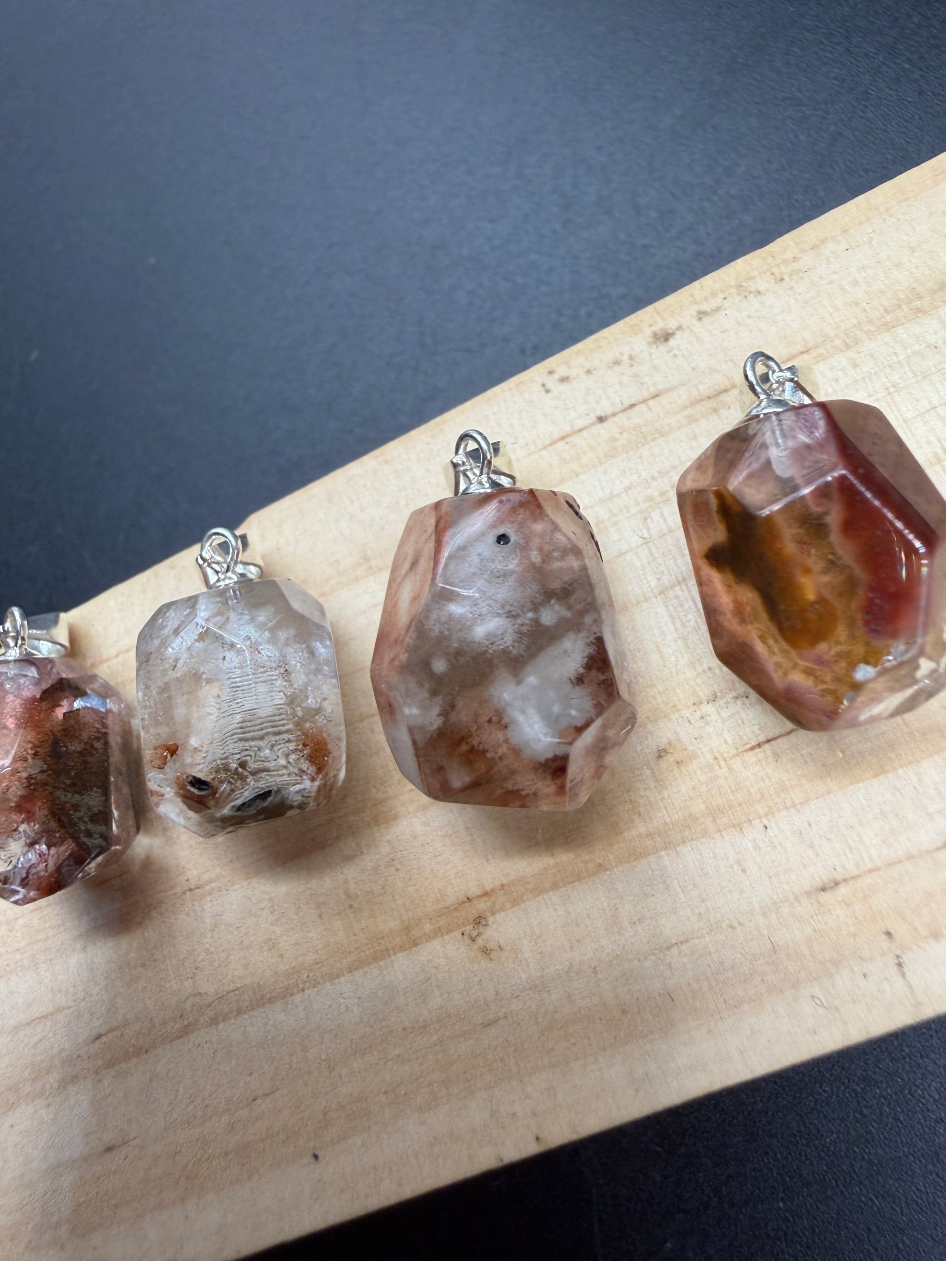 Amphibole Quartz S925 Necklace