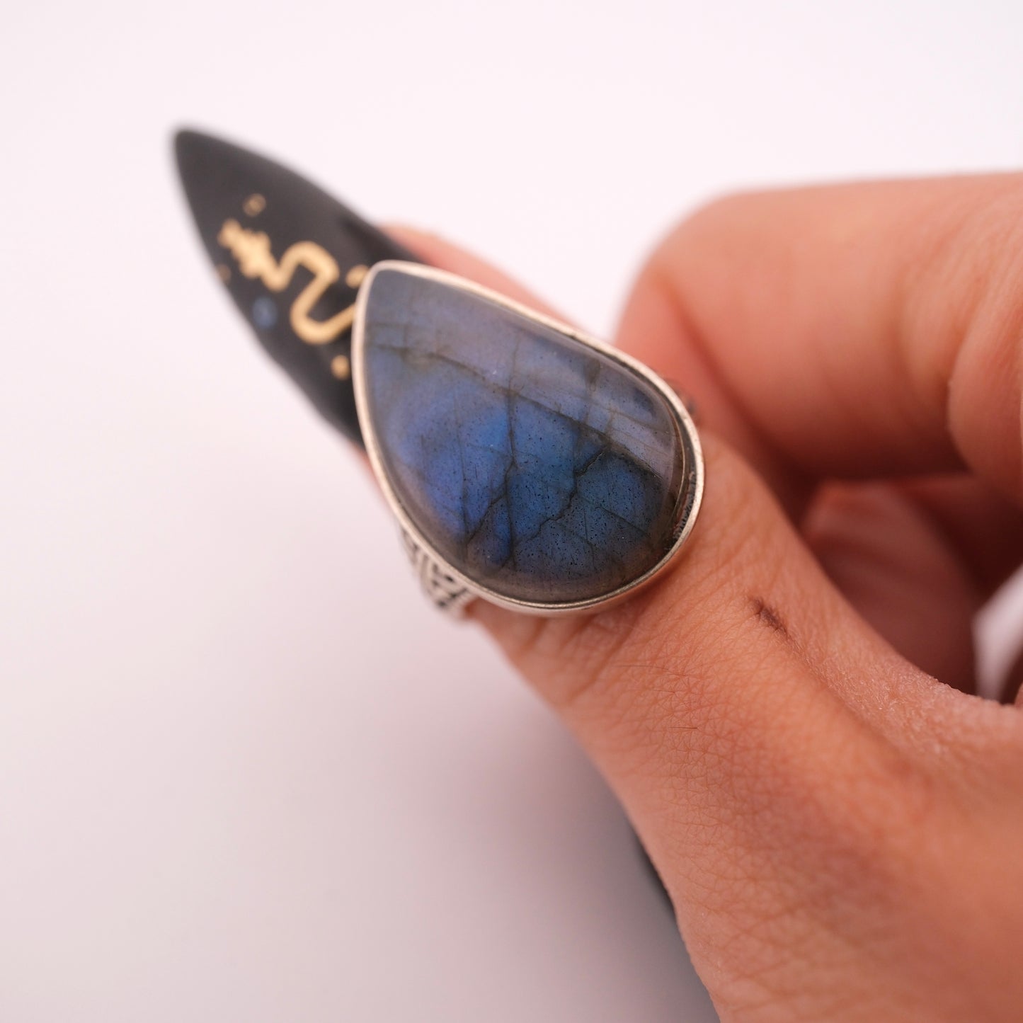 Labradorite S925 Adjustable Ring