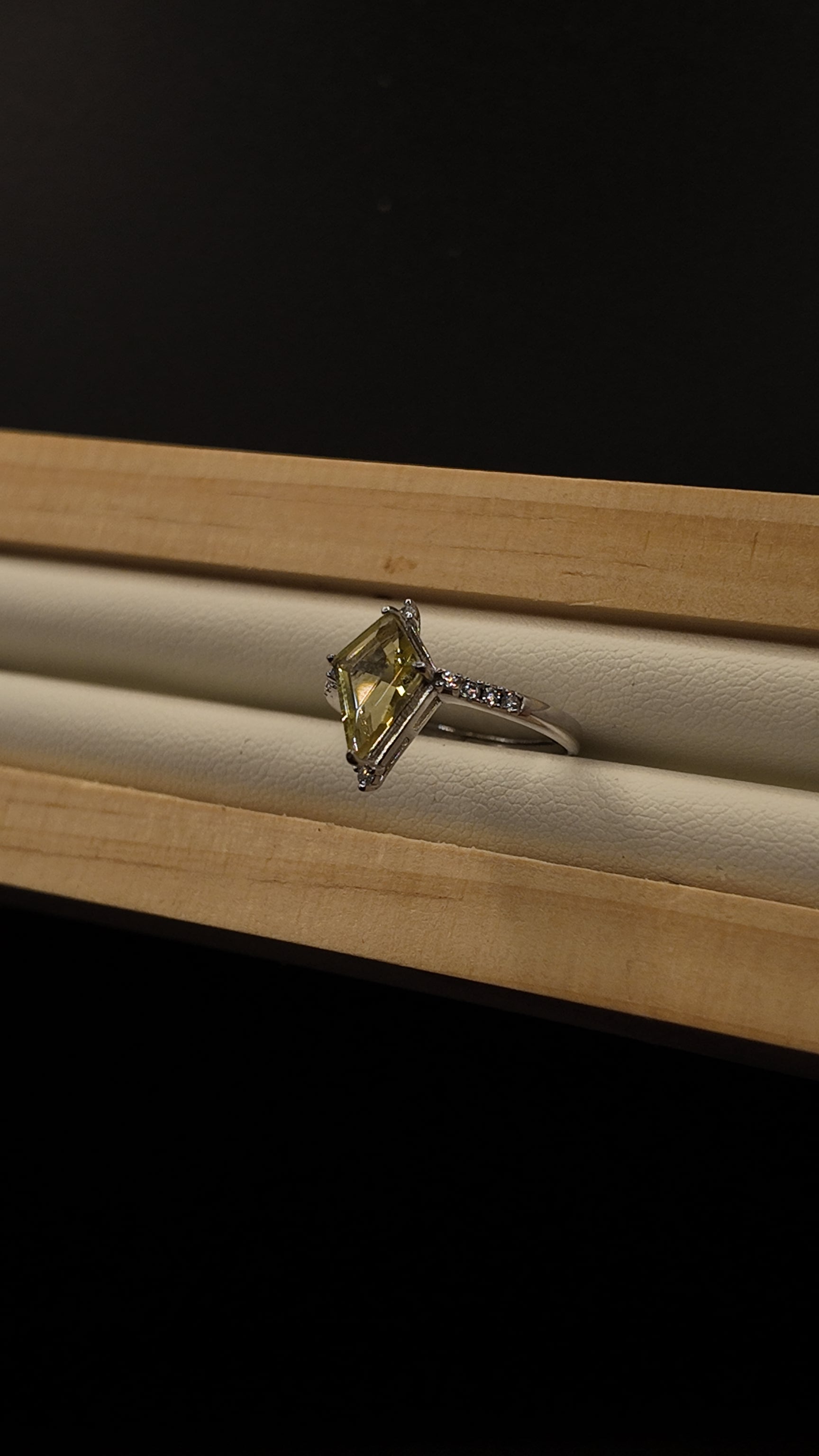 Citrine Diamond Ring