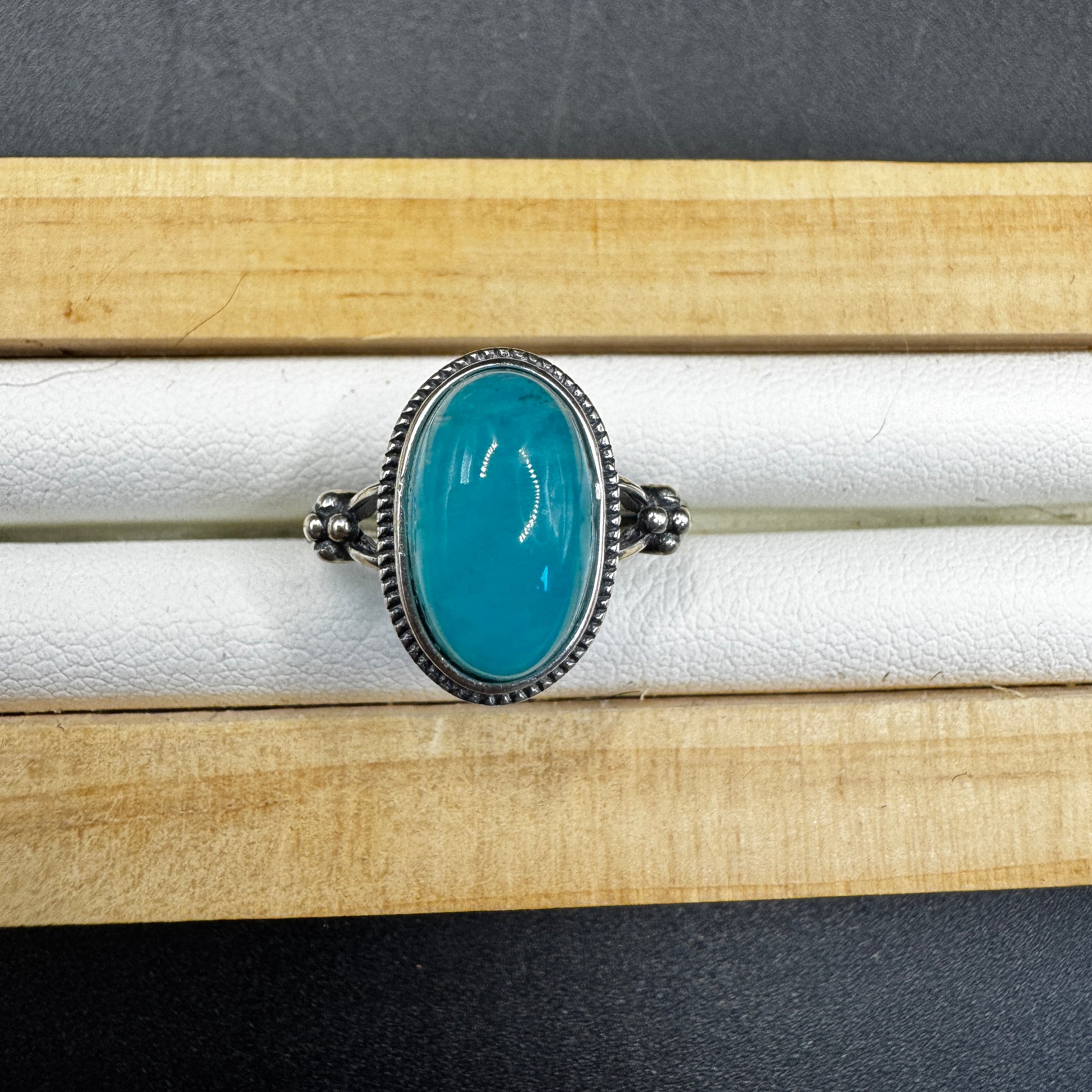 Amazonite S925 Adjustable Ring