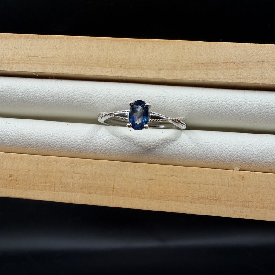 Sapphire S925 Adjustable Ring