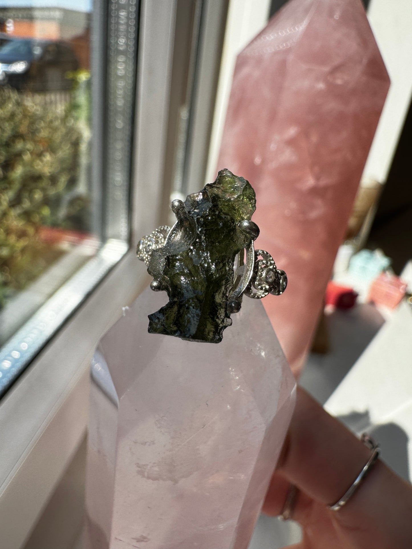 Moldavite Ring