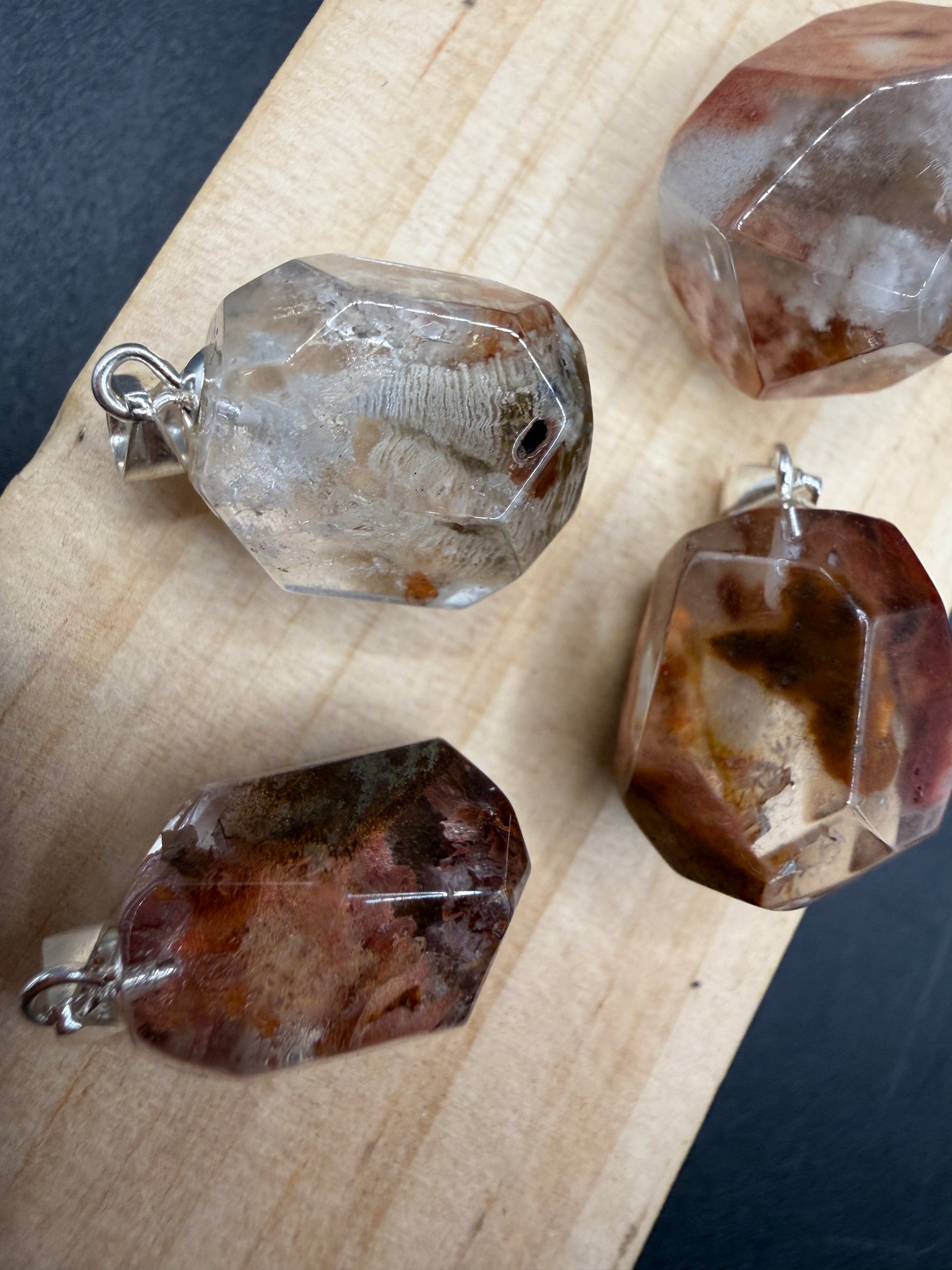 Amphibole Quartz S925 Necklace