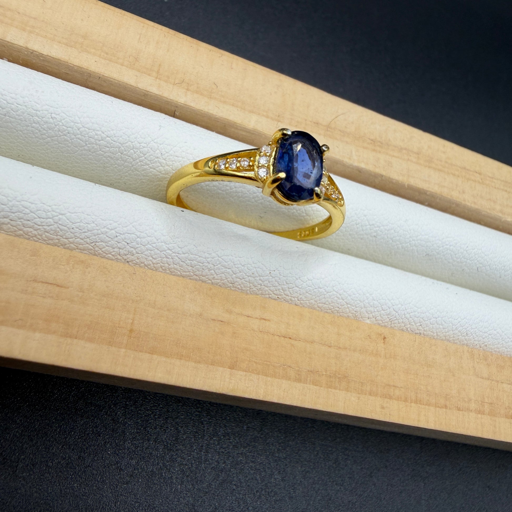 Sapphire S925 Adjustable Ring