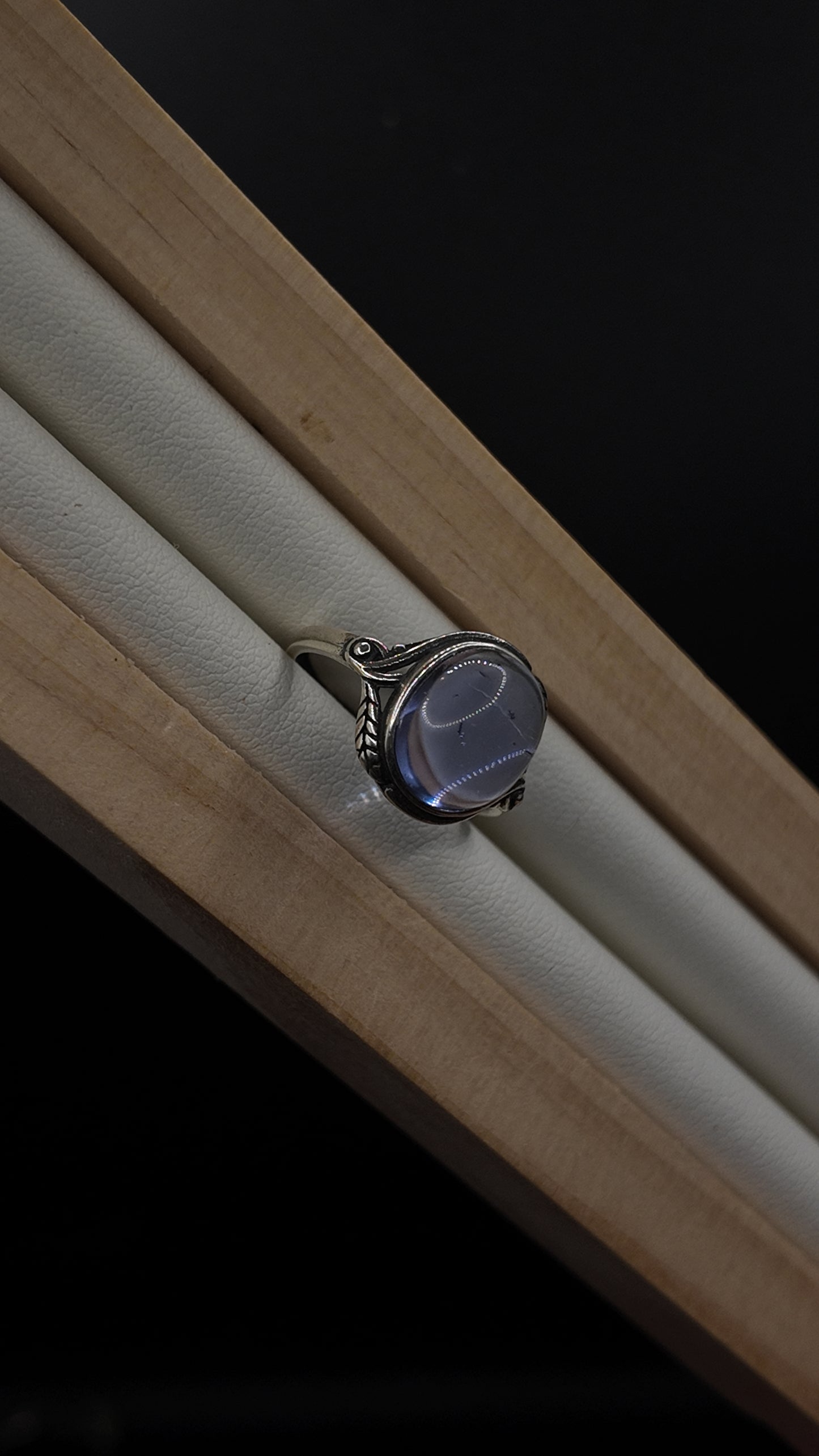 Fluorite S925 Adjustable Ring