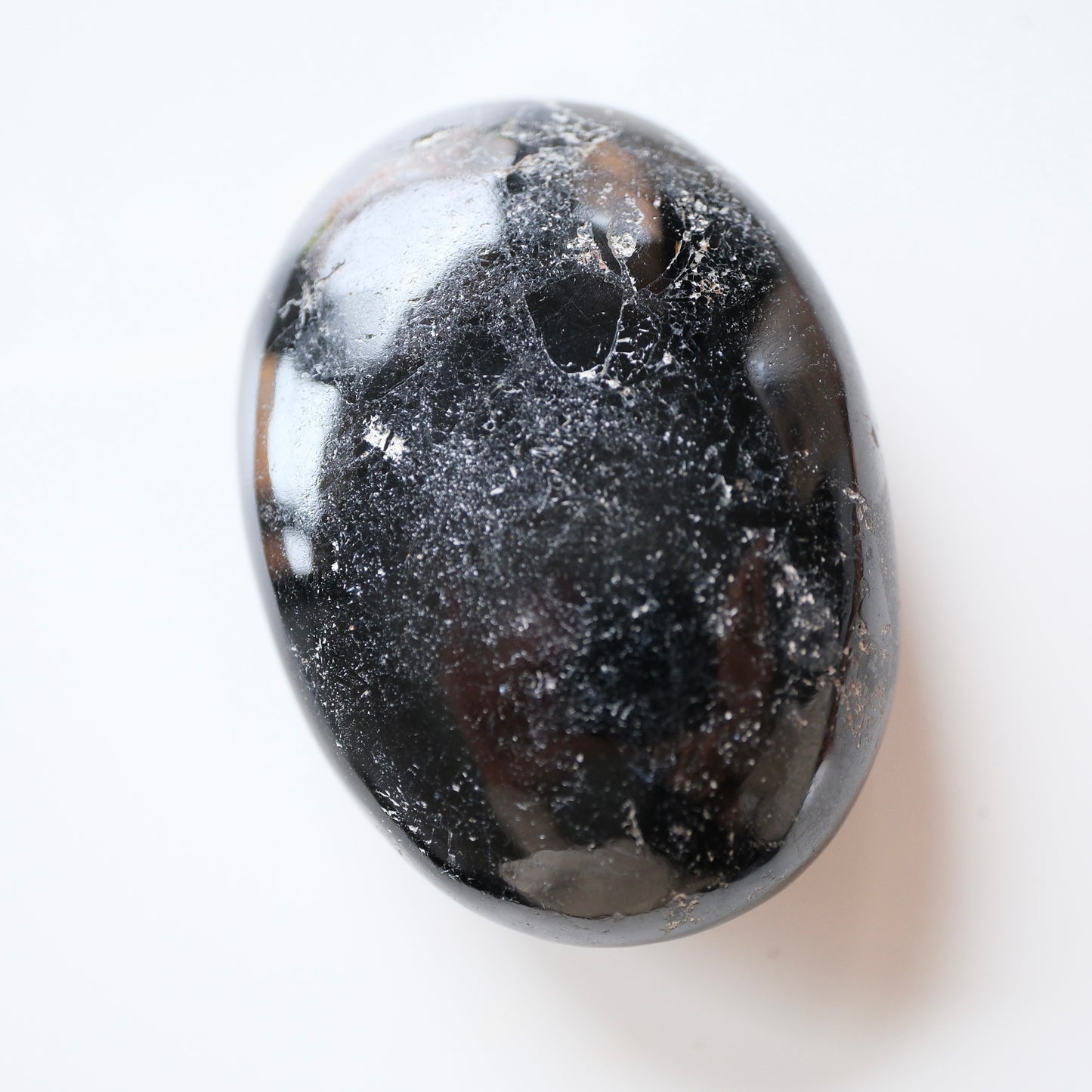 Black Tourmaline Palm Stone