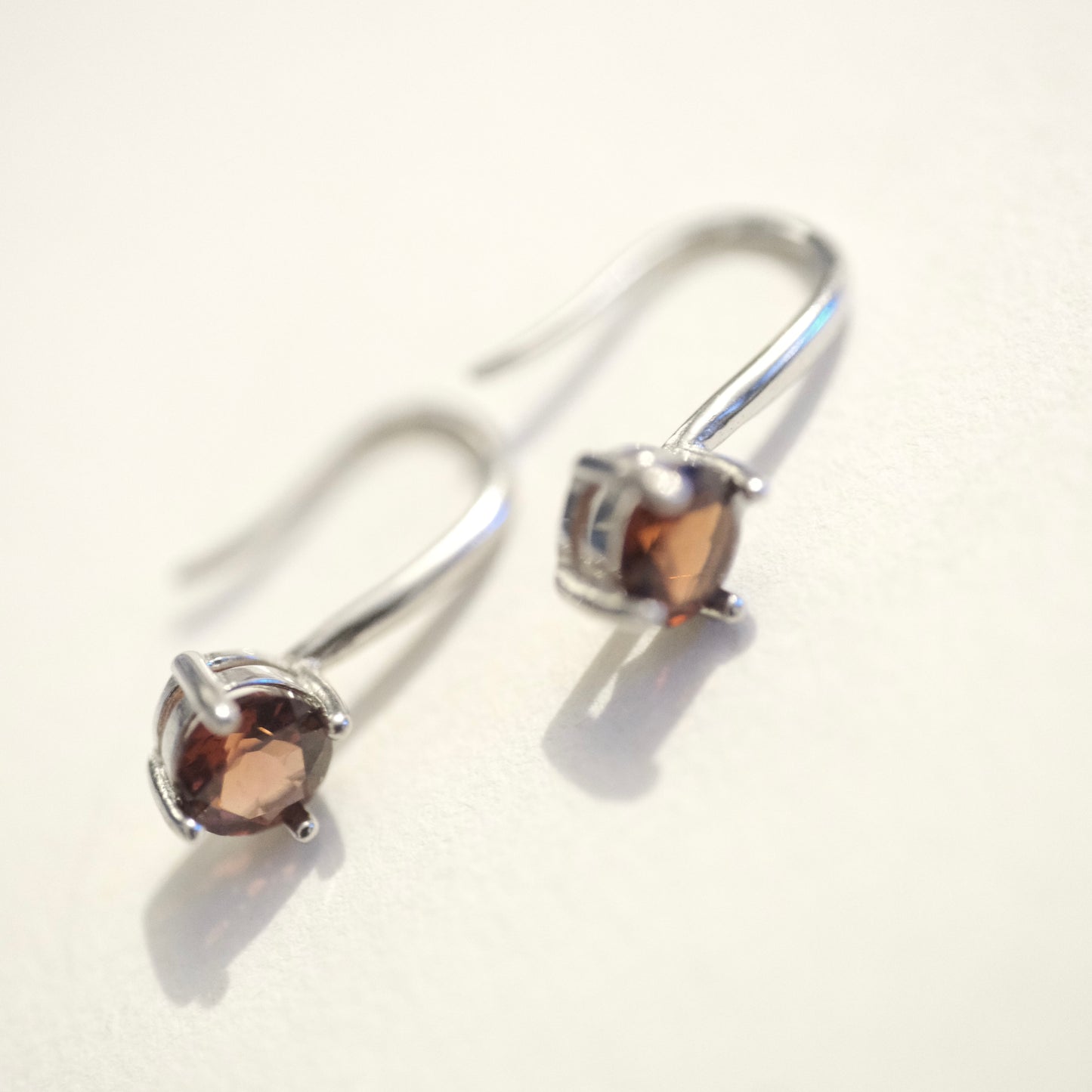 Garnet Hook S925 Earrings