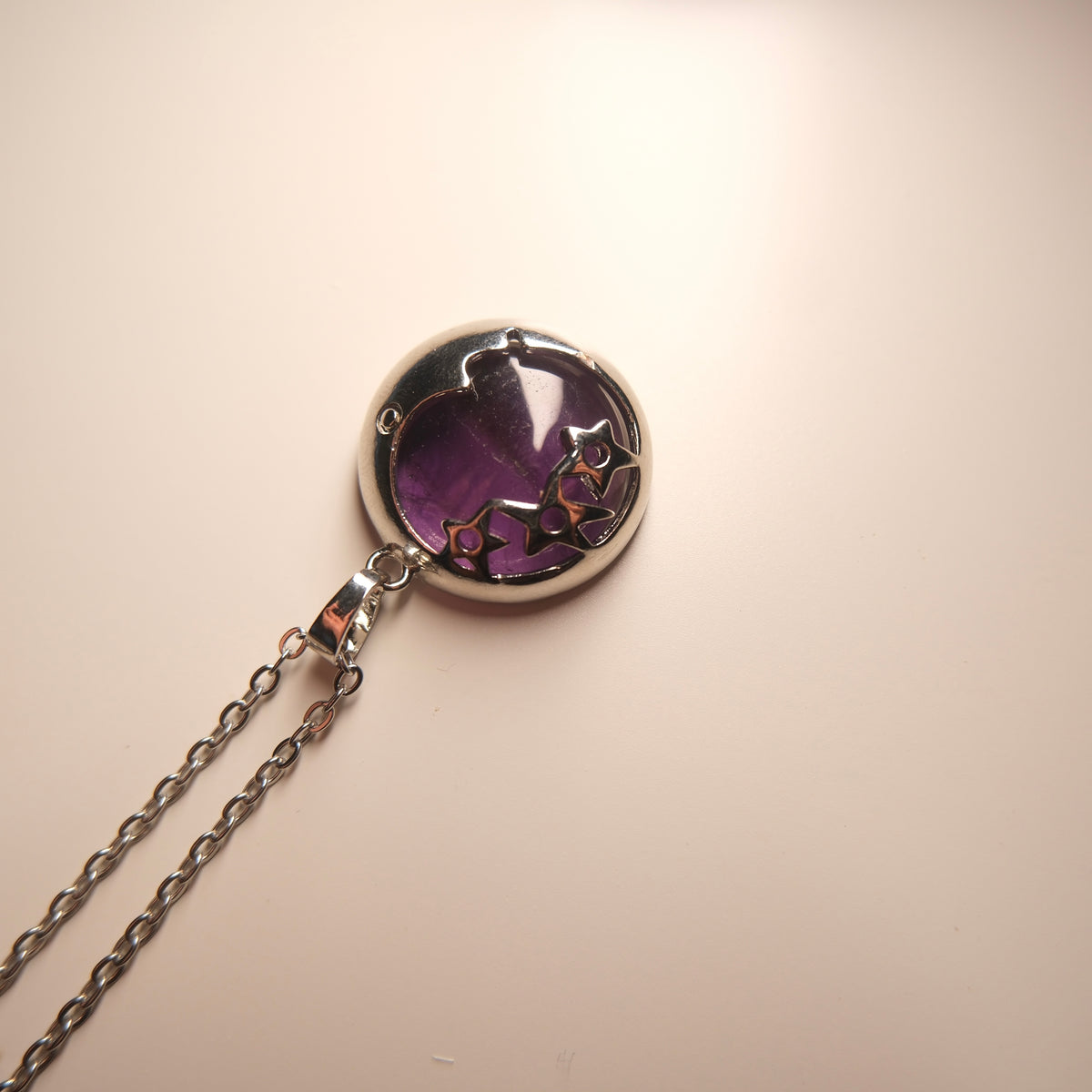 Amethyst Moon Necklace
