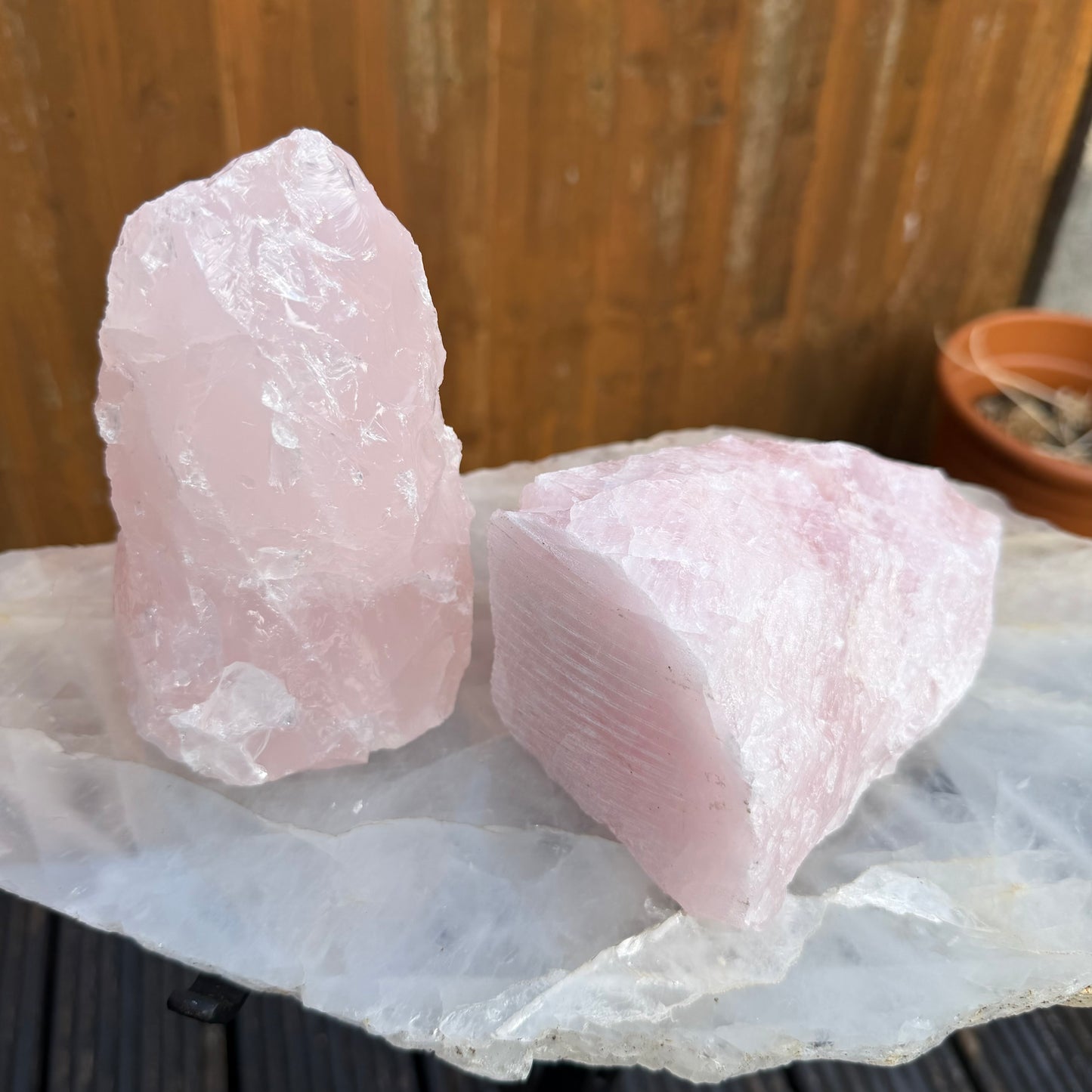 Rose Quartz Raw Towers