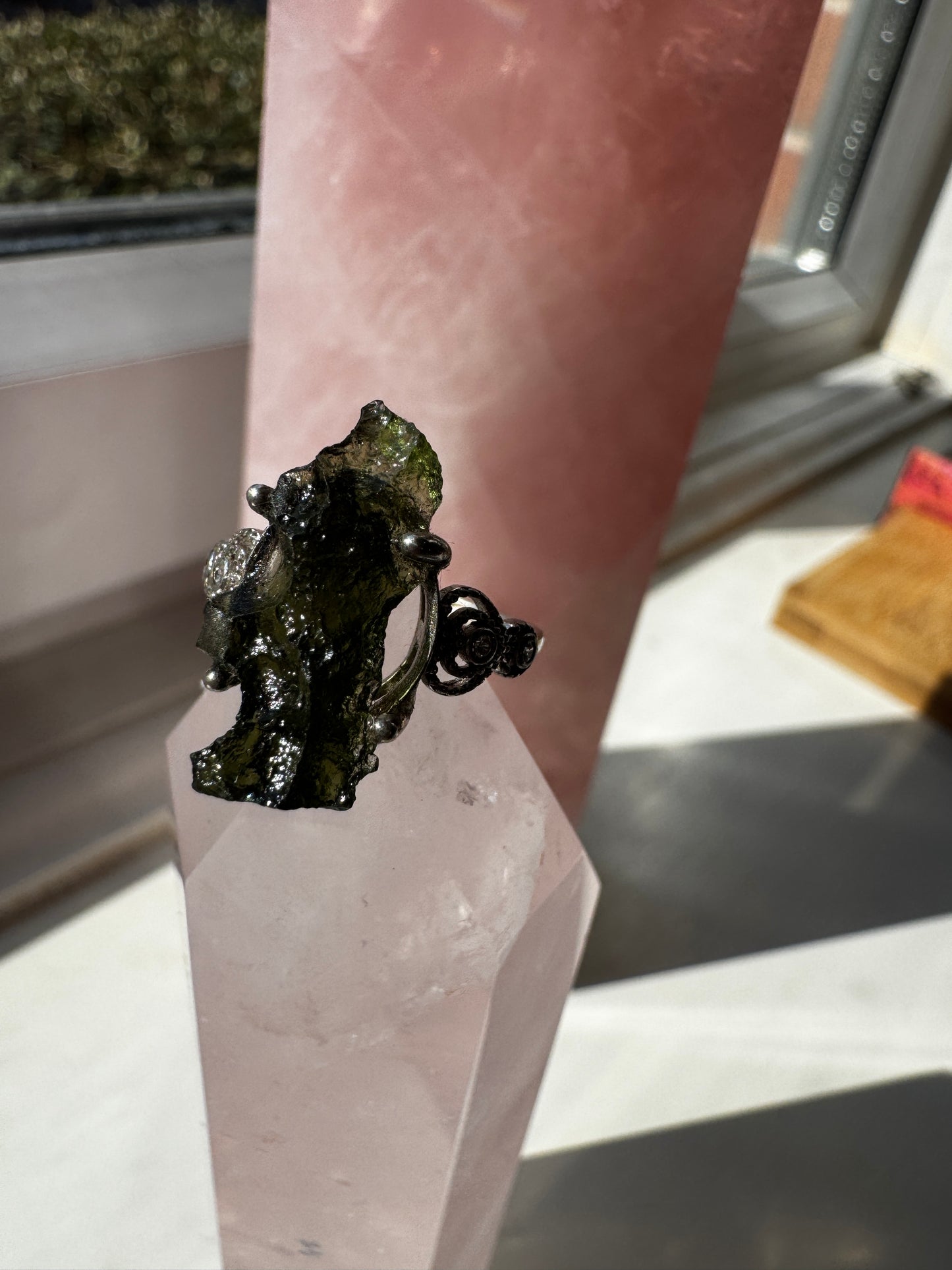 Moldavite Ring