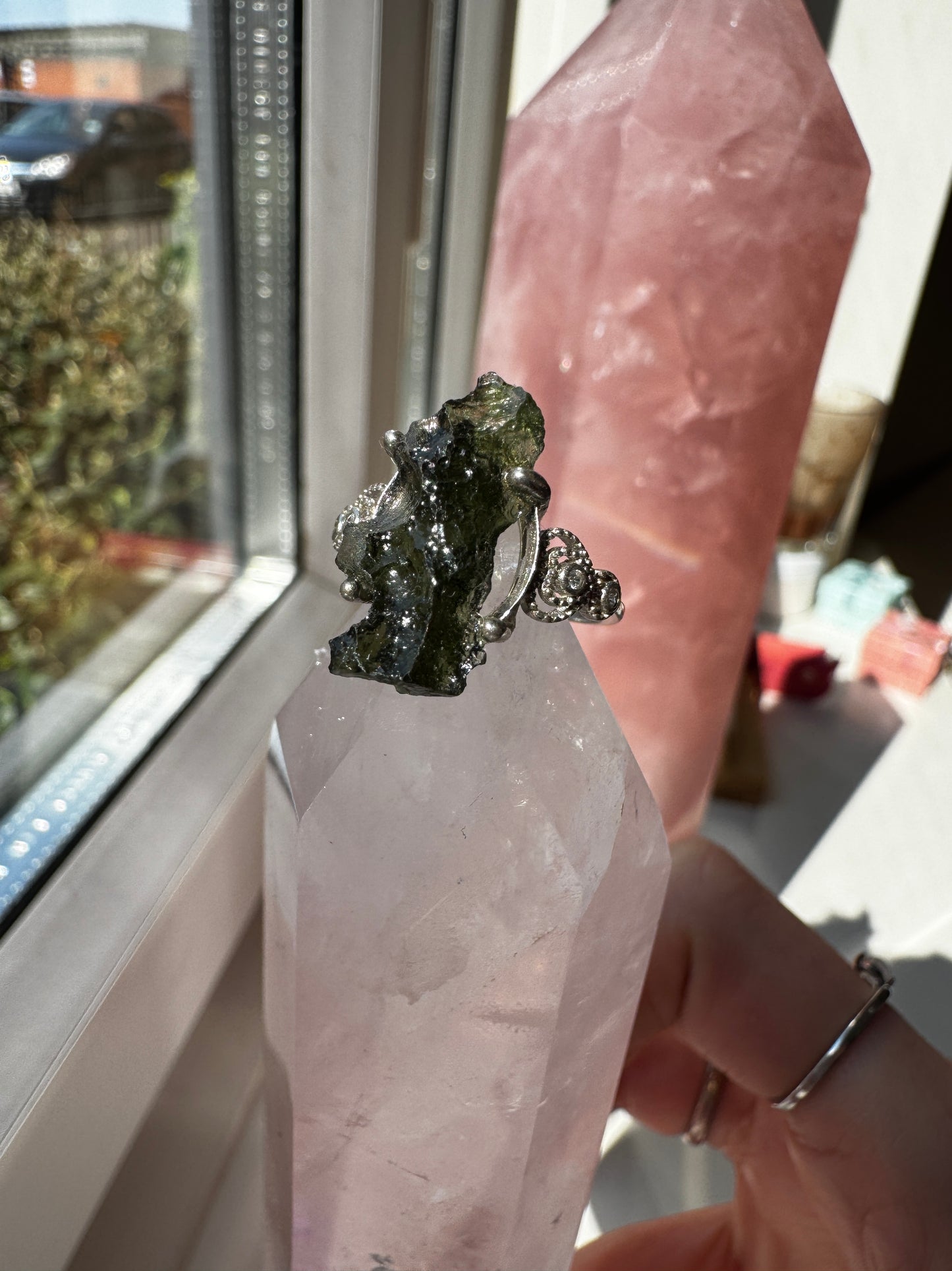 Moldavite Ring