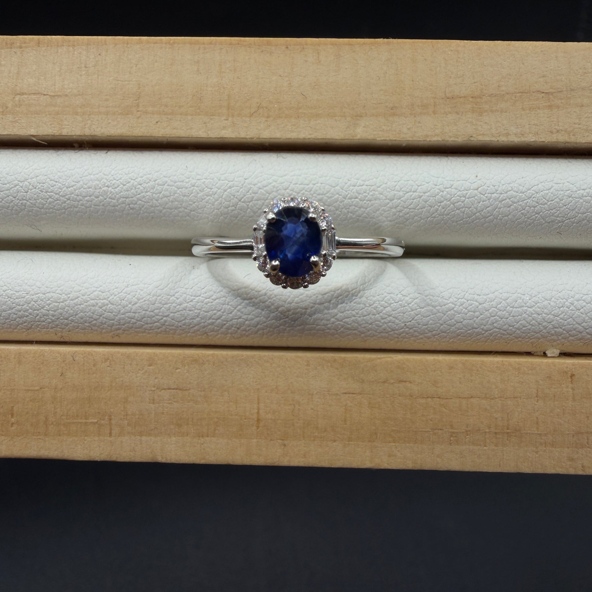 Sapphire S925 Adjustable Ring