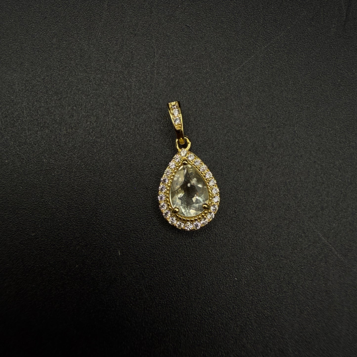 Gold Libyan Desert Glass S925 Certified Necklace