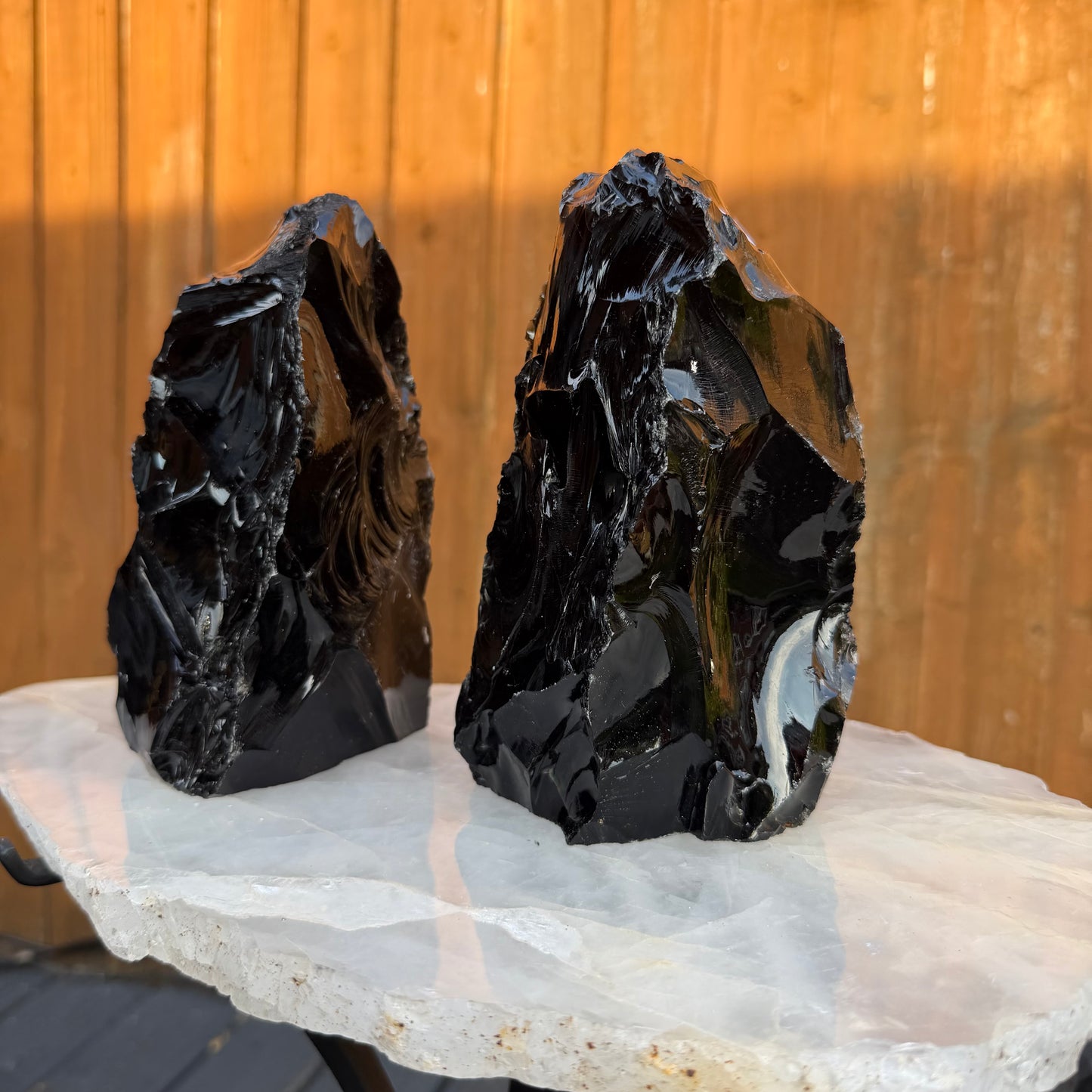 Black Obsidian Raw Towers