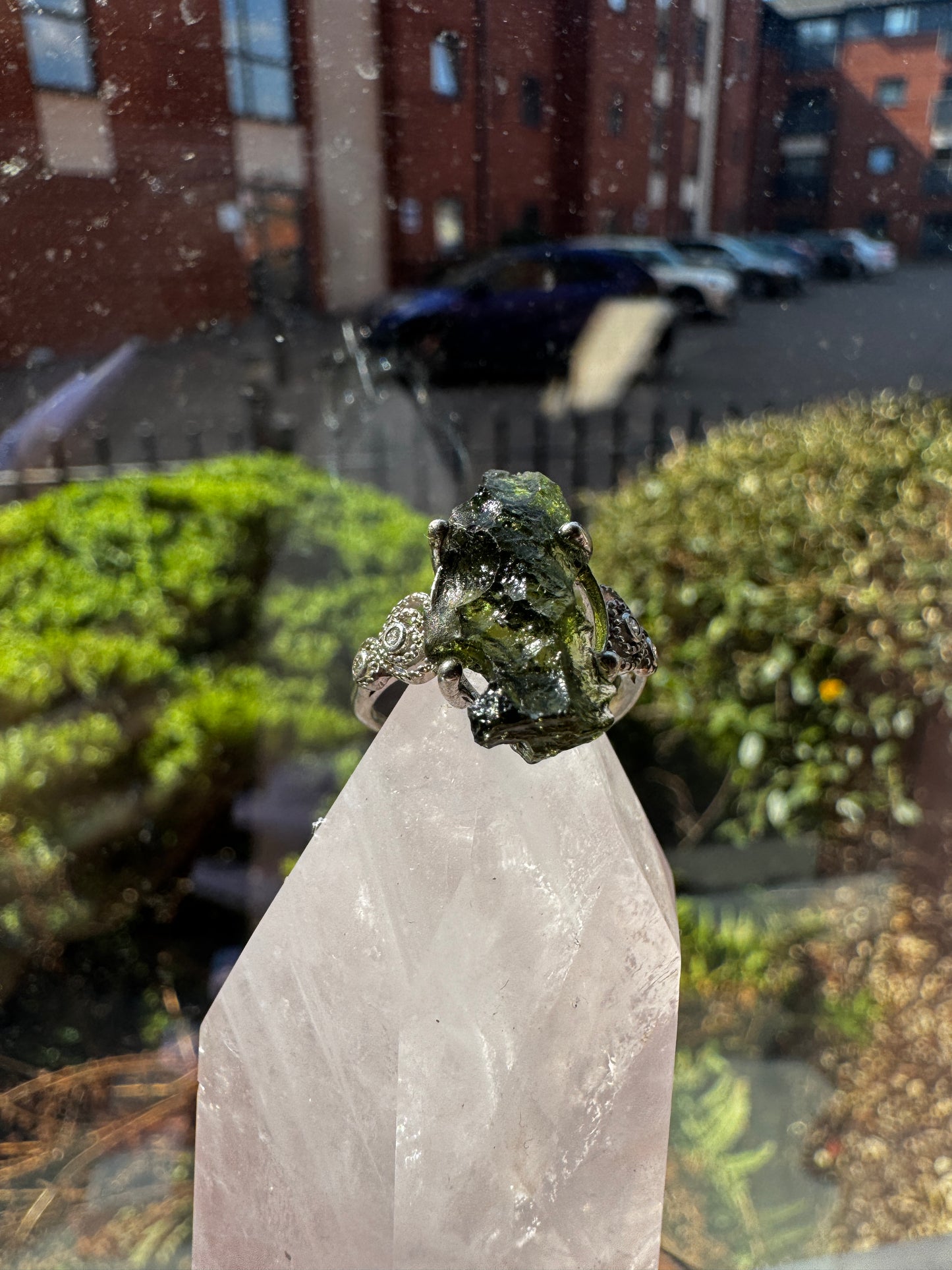 Moldavite Ring