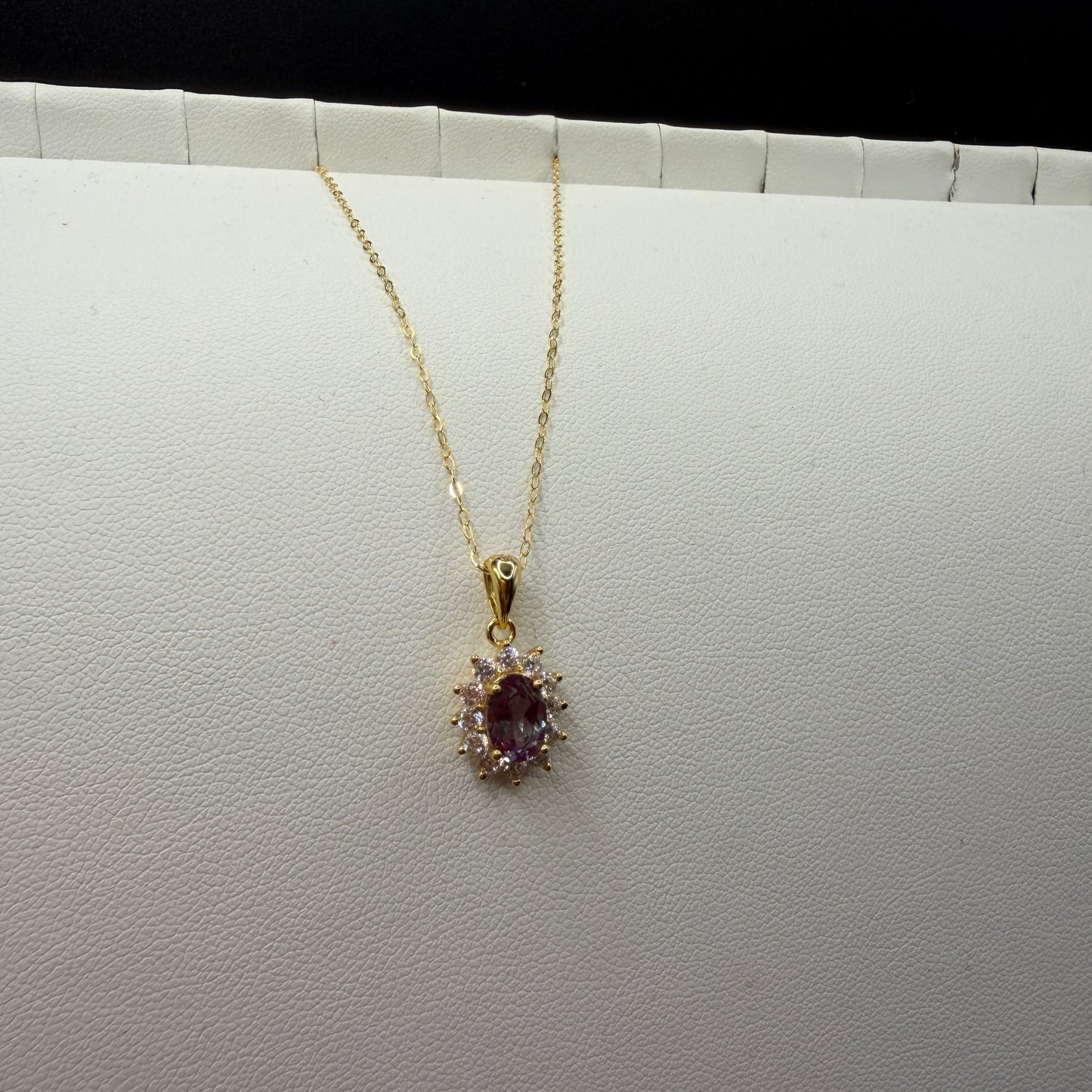 Alexandrite S925 Gold Necklace
