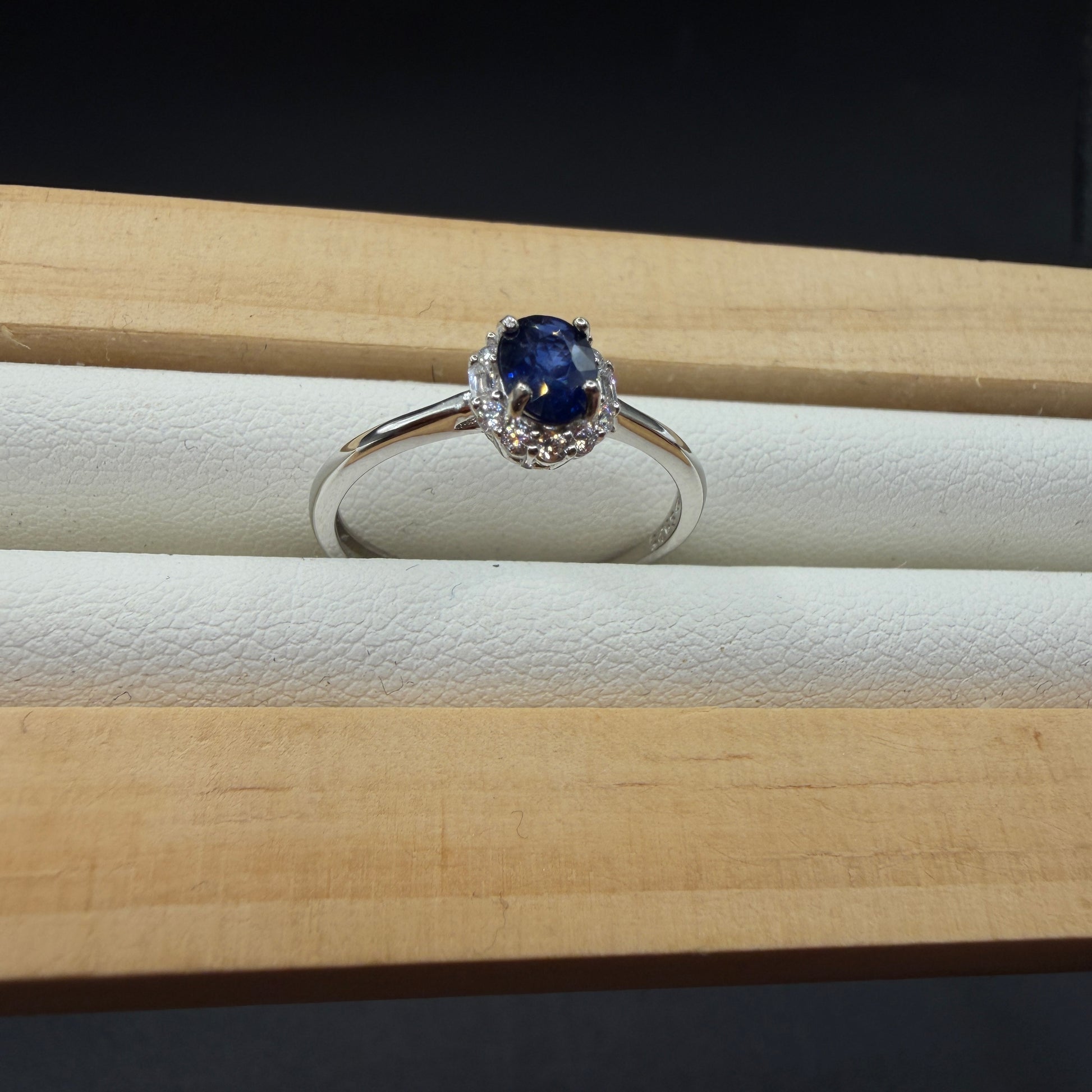 Sapphire S925 Adjustable Ring