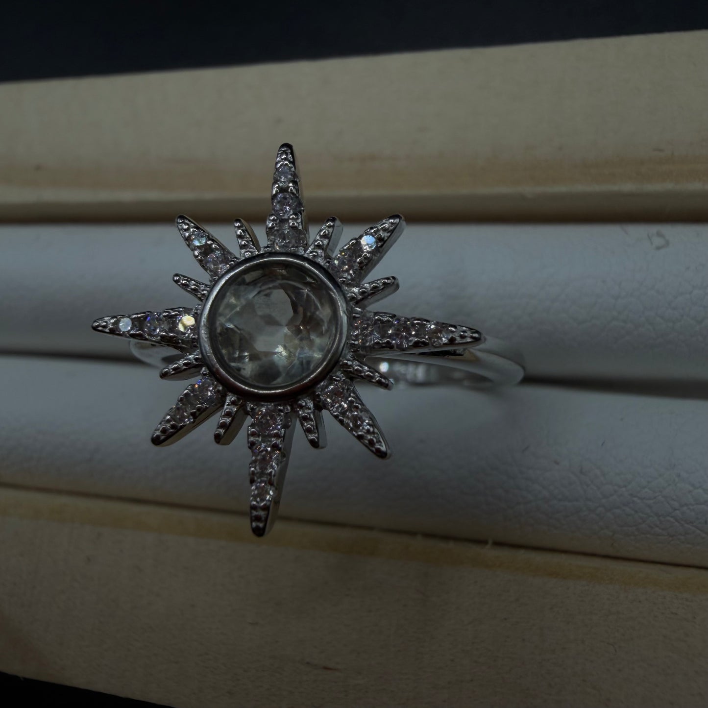 Libyan Desert Glass S925 Certified Adjustable Ring