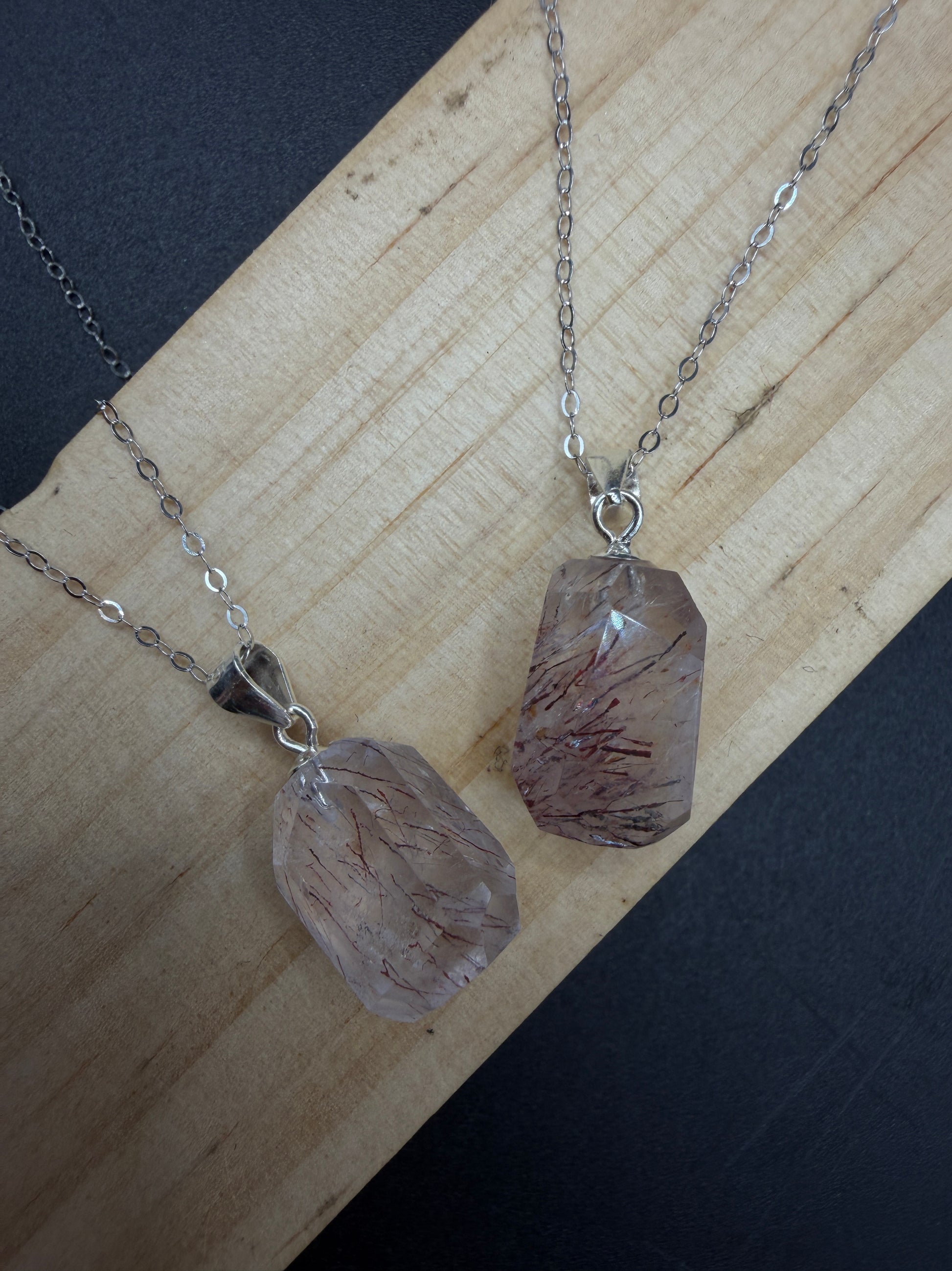 Rutilated Quartz S925 Necklace