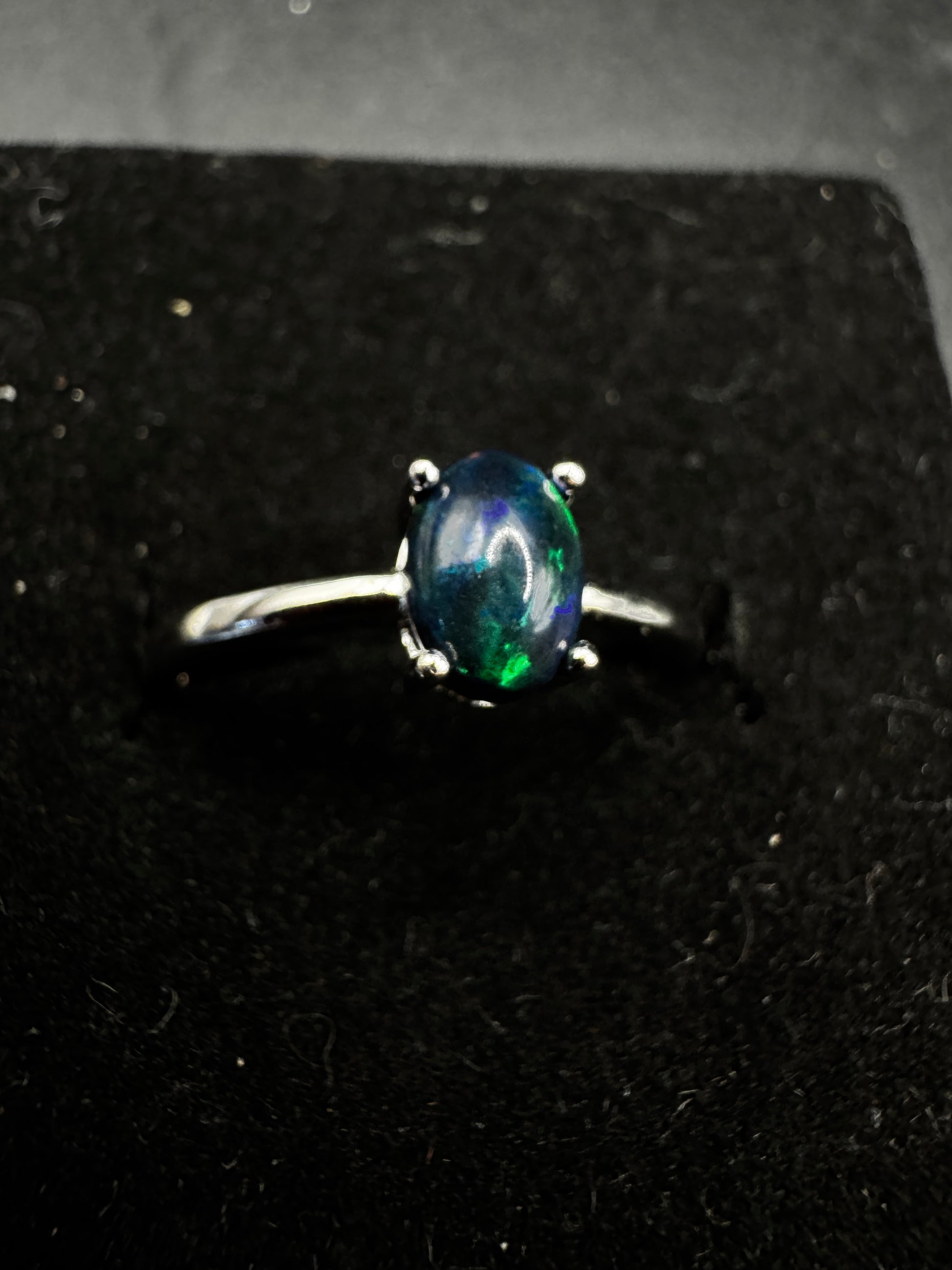 Black Opal Ring