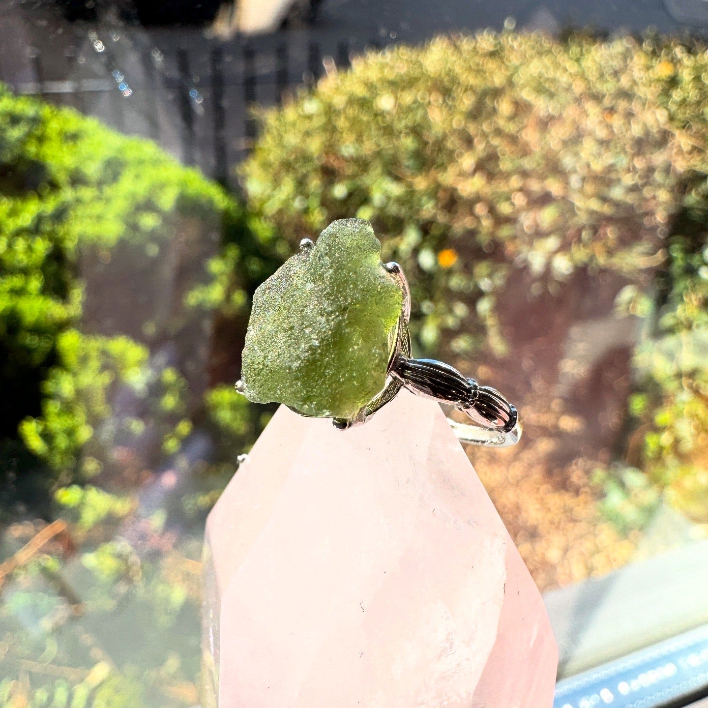 Moldavite Ring