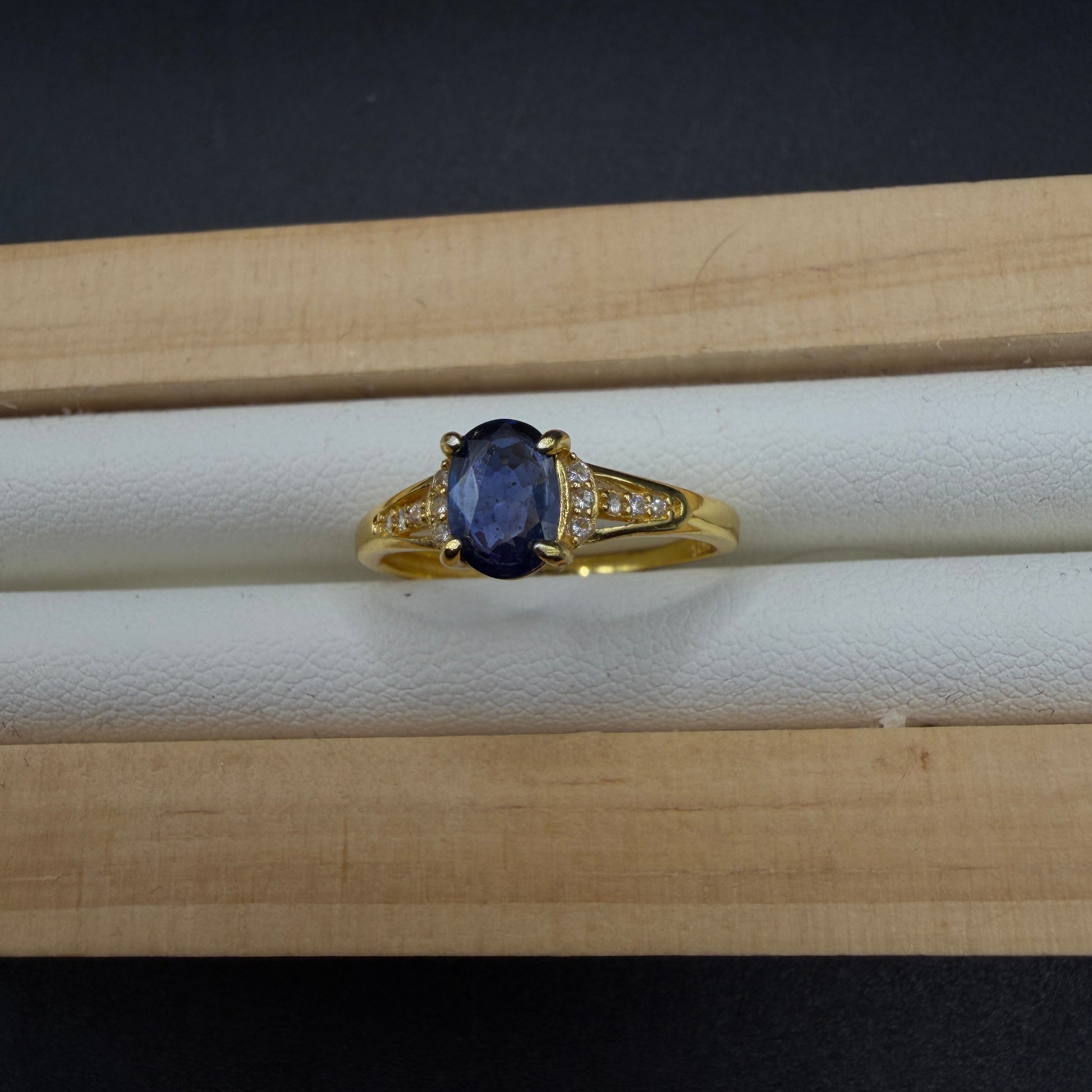 Sapphire S925 Adjustable Ring