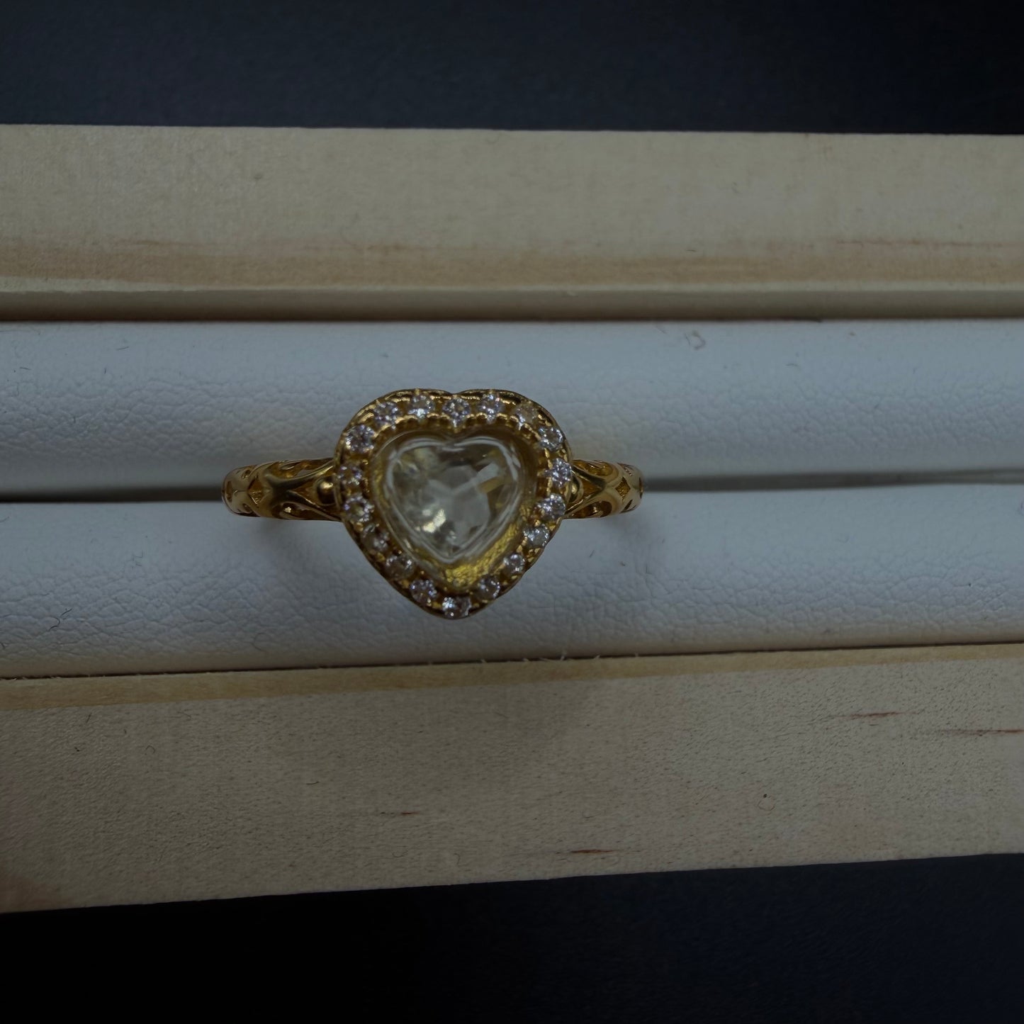 Libyan Desert Glass S925 Certified Adjustable Ring