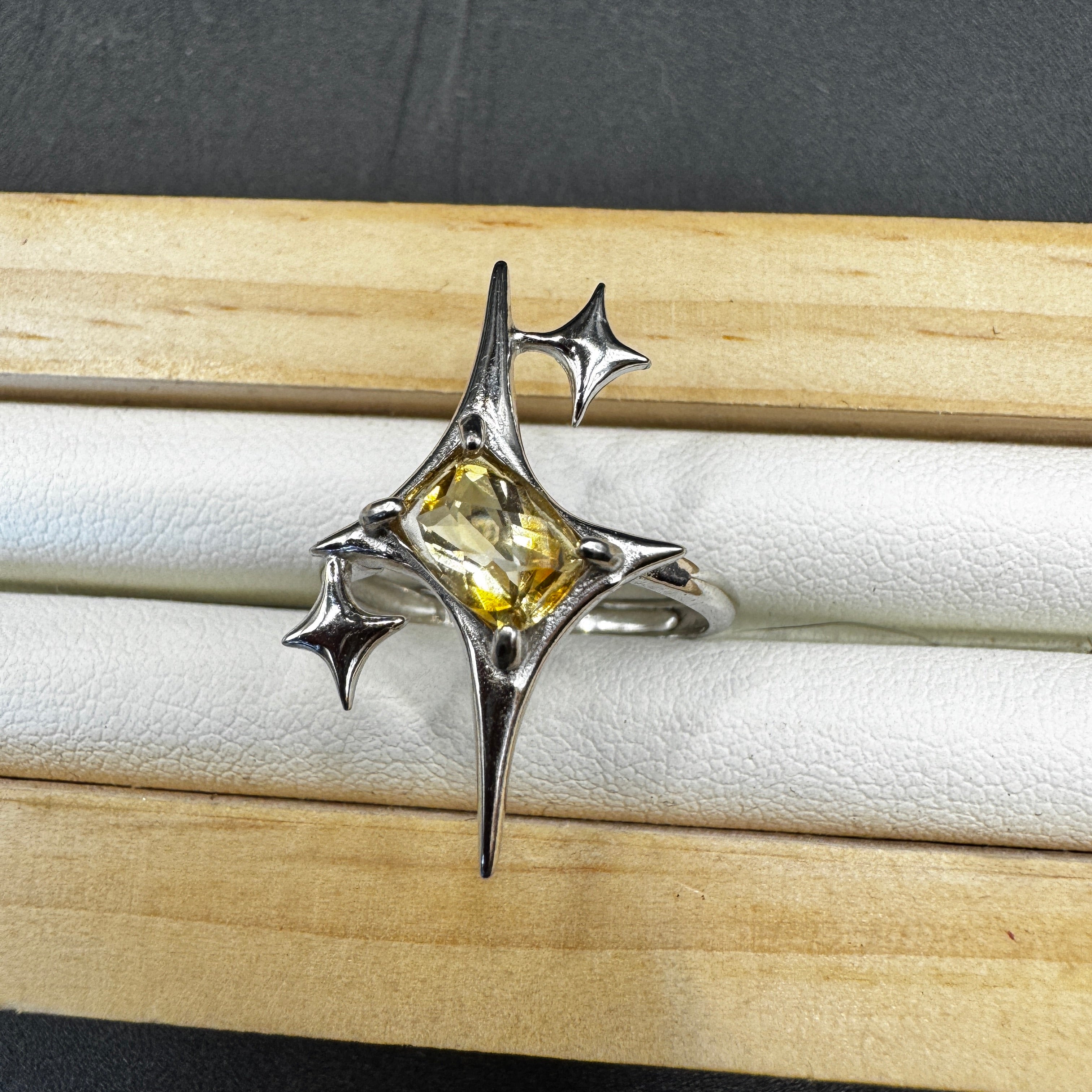Citrine Signature Star Ring
