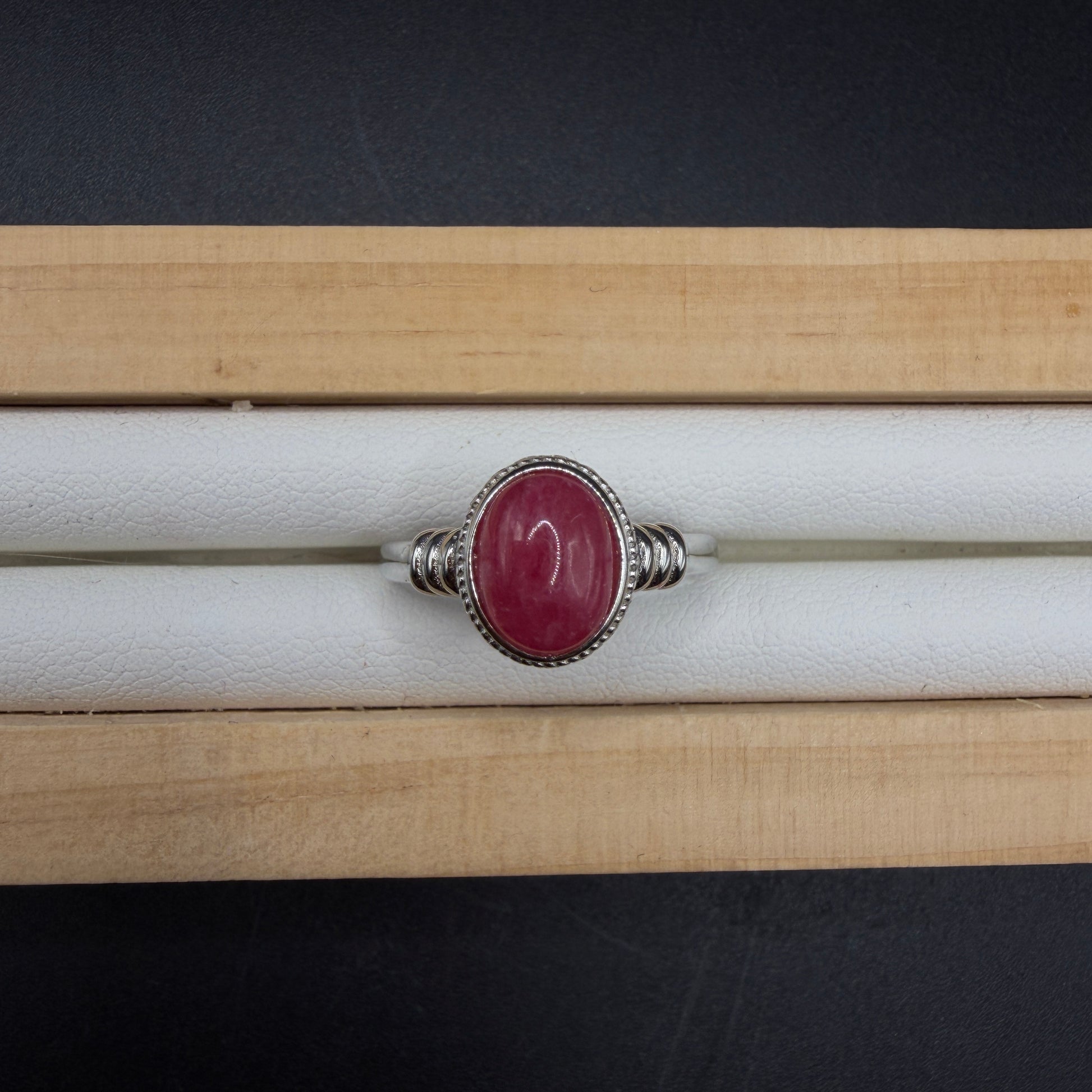 Rhodonite S925 Adjustable Ring