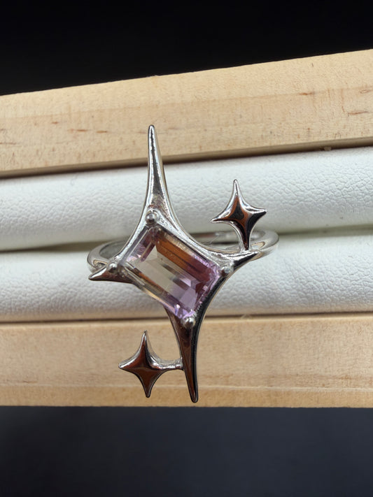Ametrine Signature Star Ring