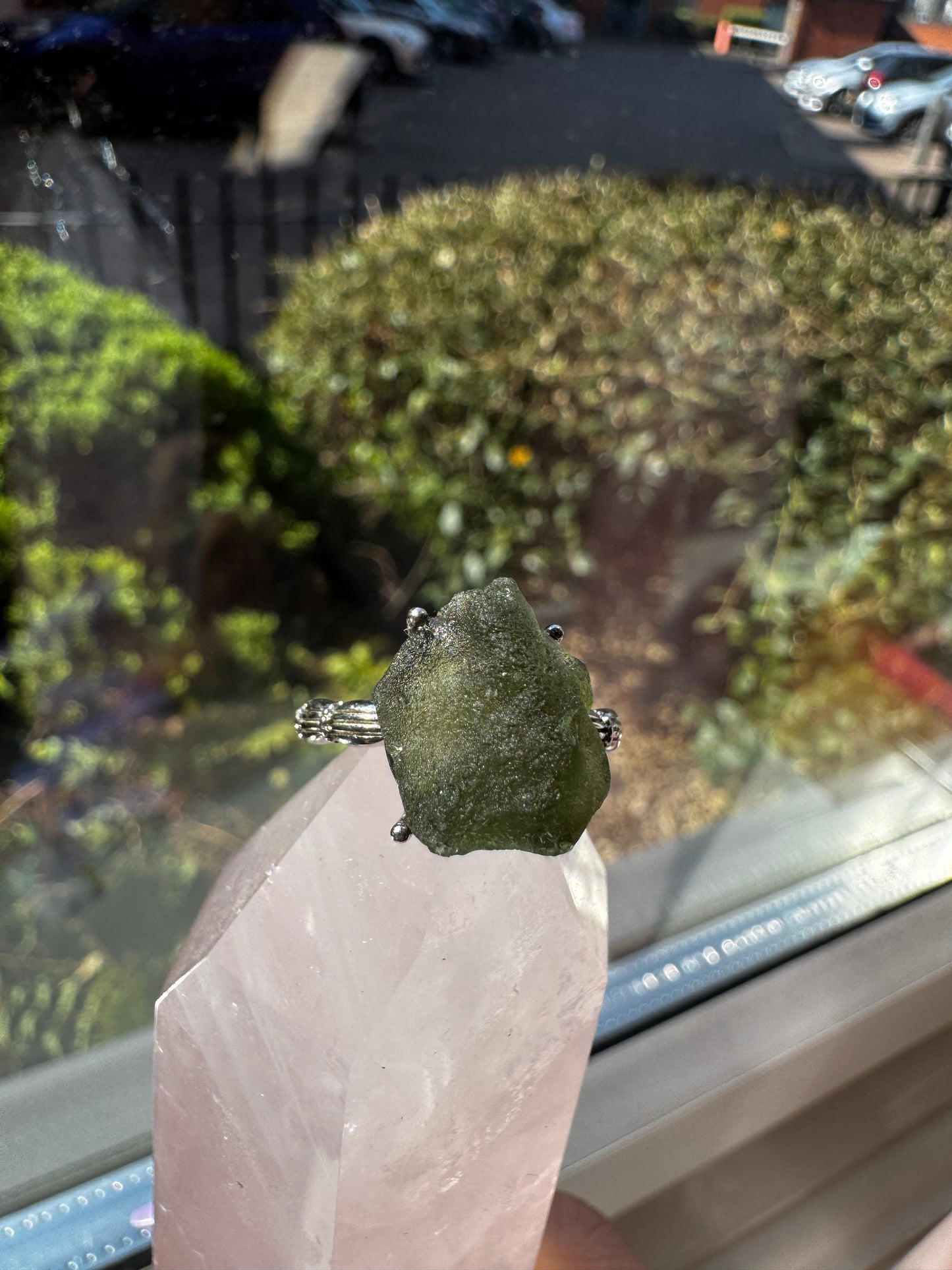 Moldavite Ring
