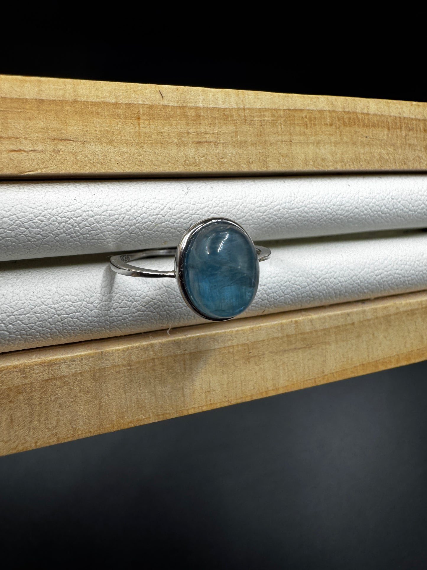 Green Kyanite S925 Adjustable Ring