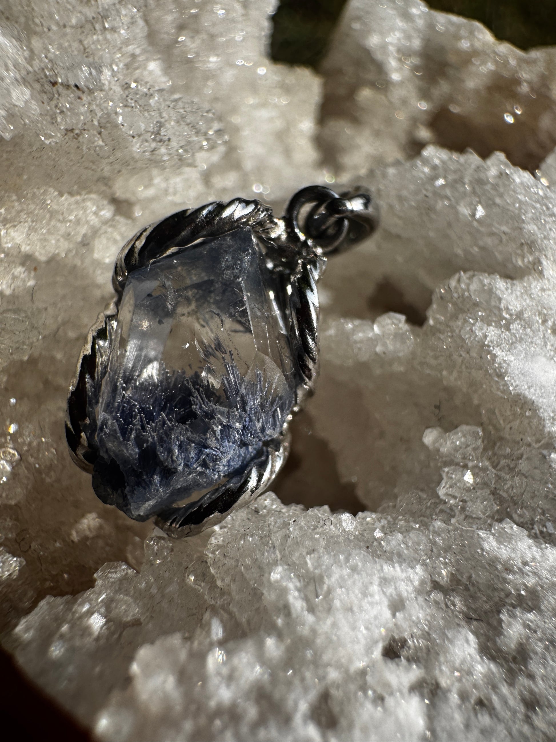 Dumortierite Quartz Necklace