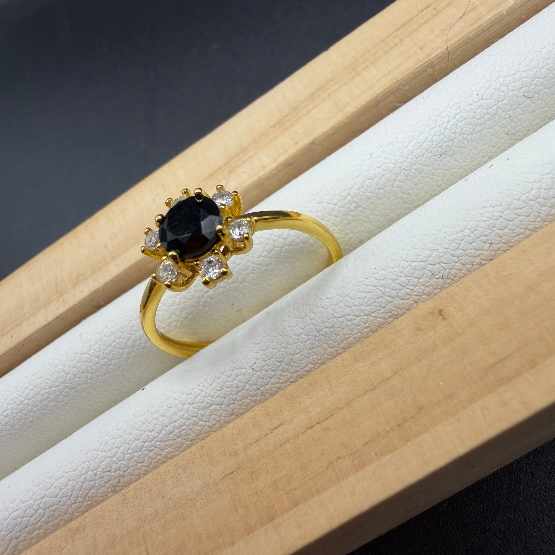 Black Spinel S925 Adjustable Ring
