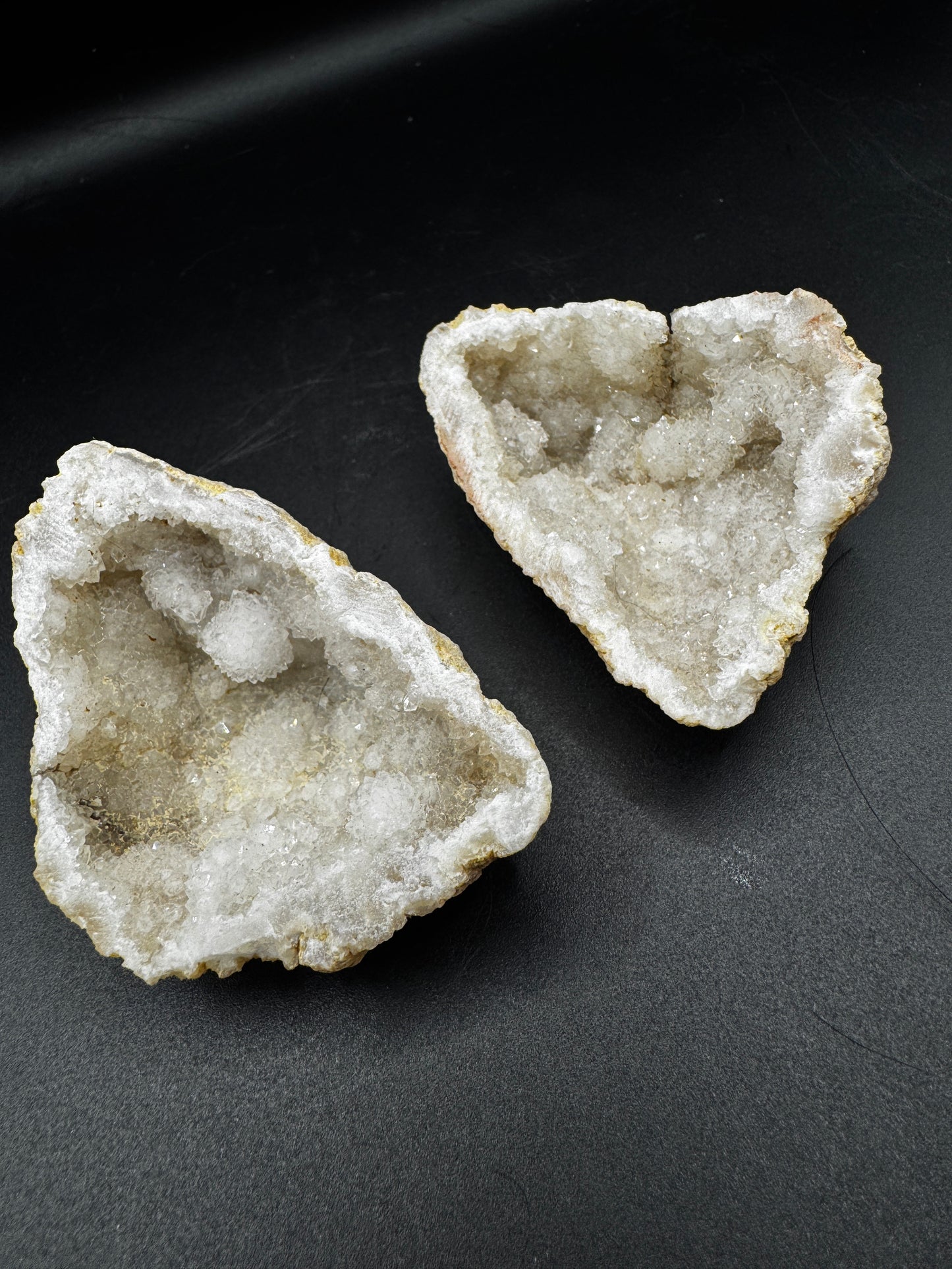 Clear Quartz Cluster Pair