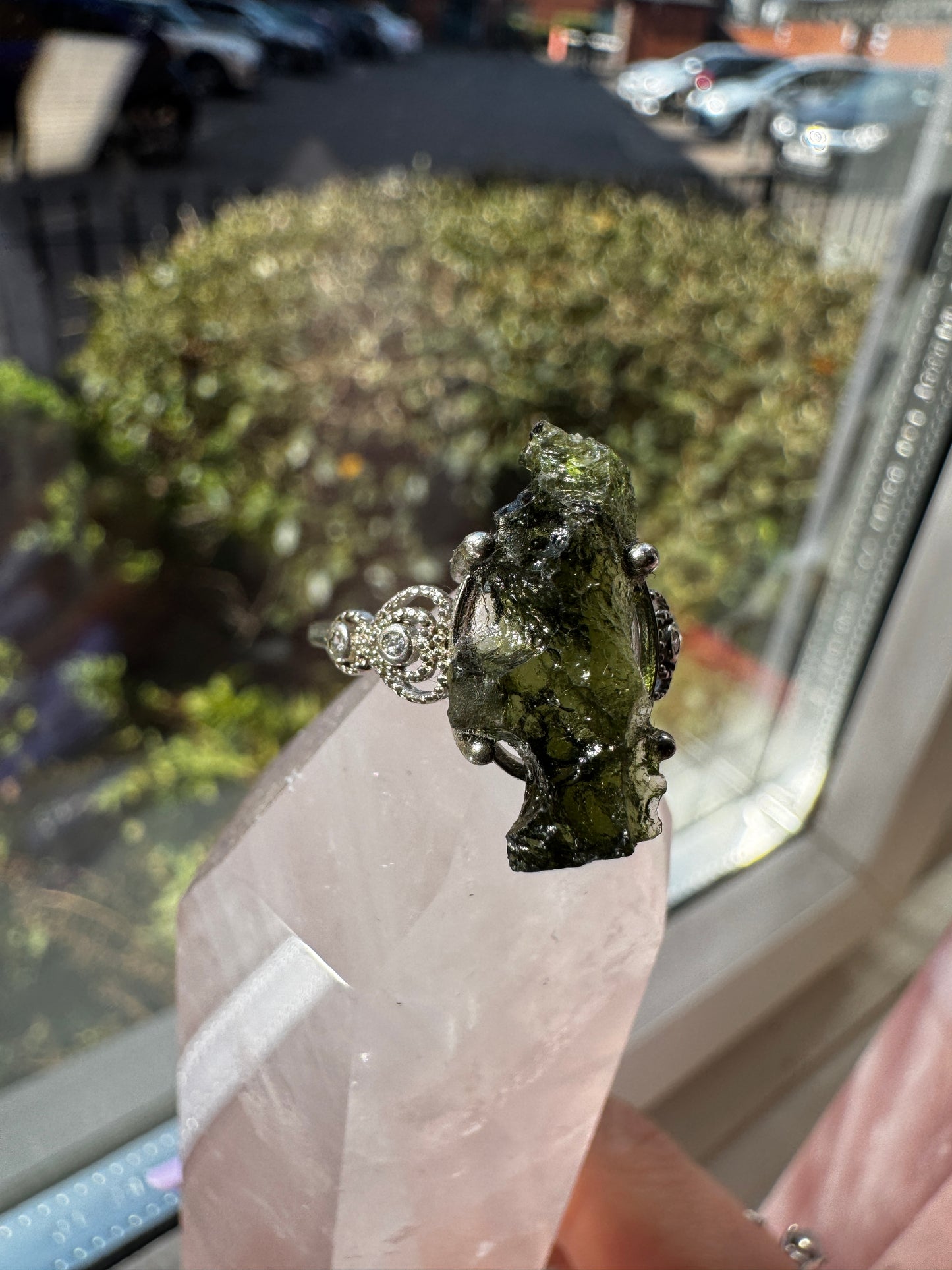 Moldavite Ring