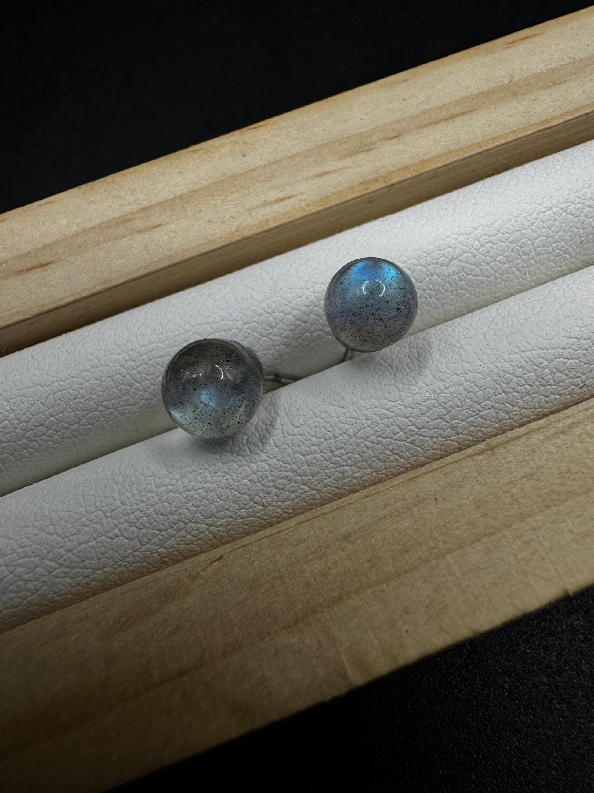 Labradorite Stud Earrings
