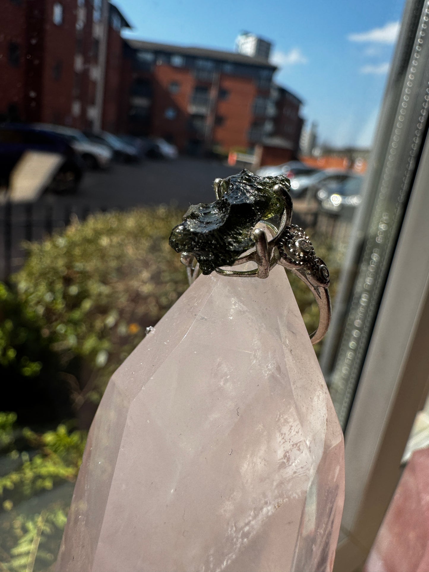 Moldavite Ring