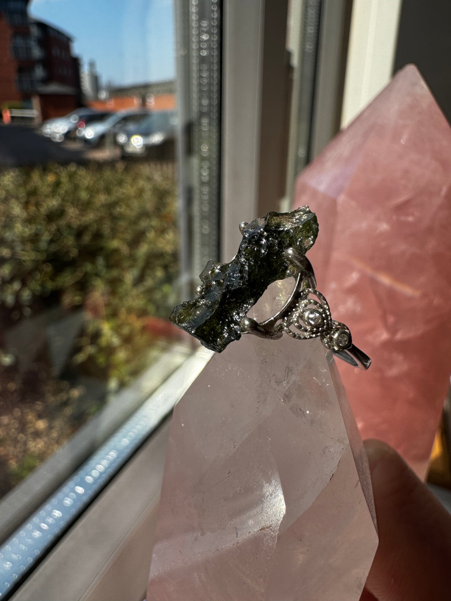 Moldavite Ring