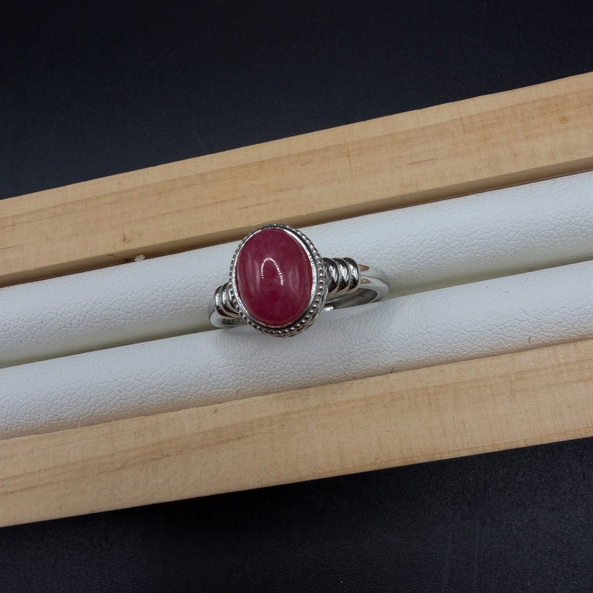 Rhodonite S925 Adjustable Ring
