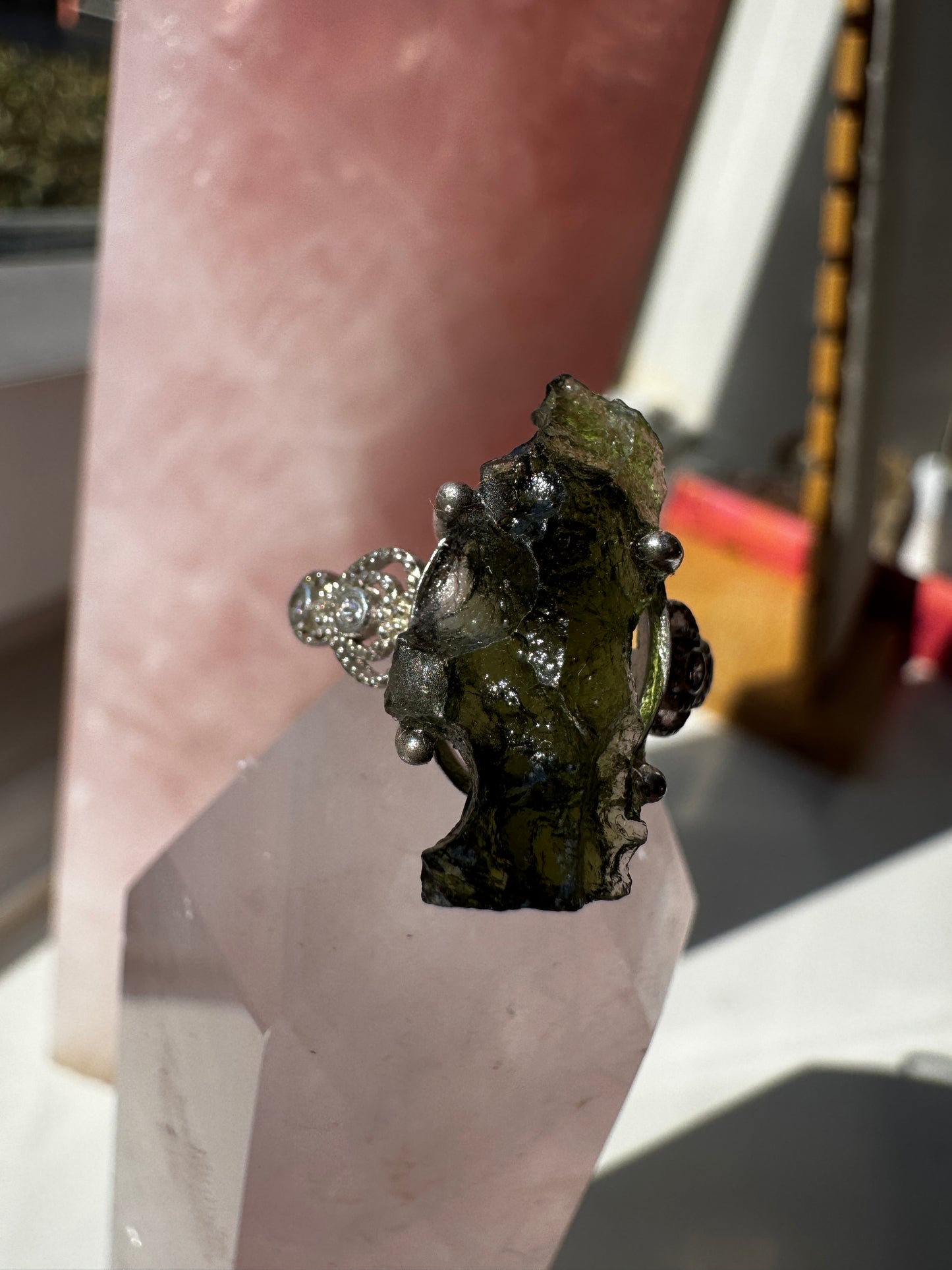 Moldavite Ring