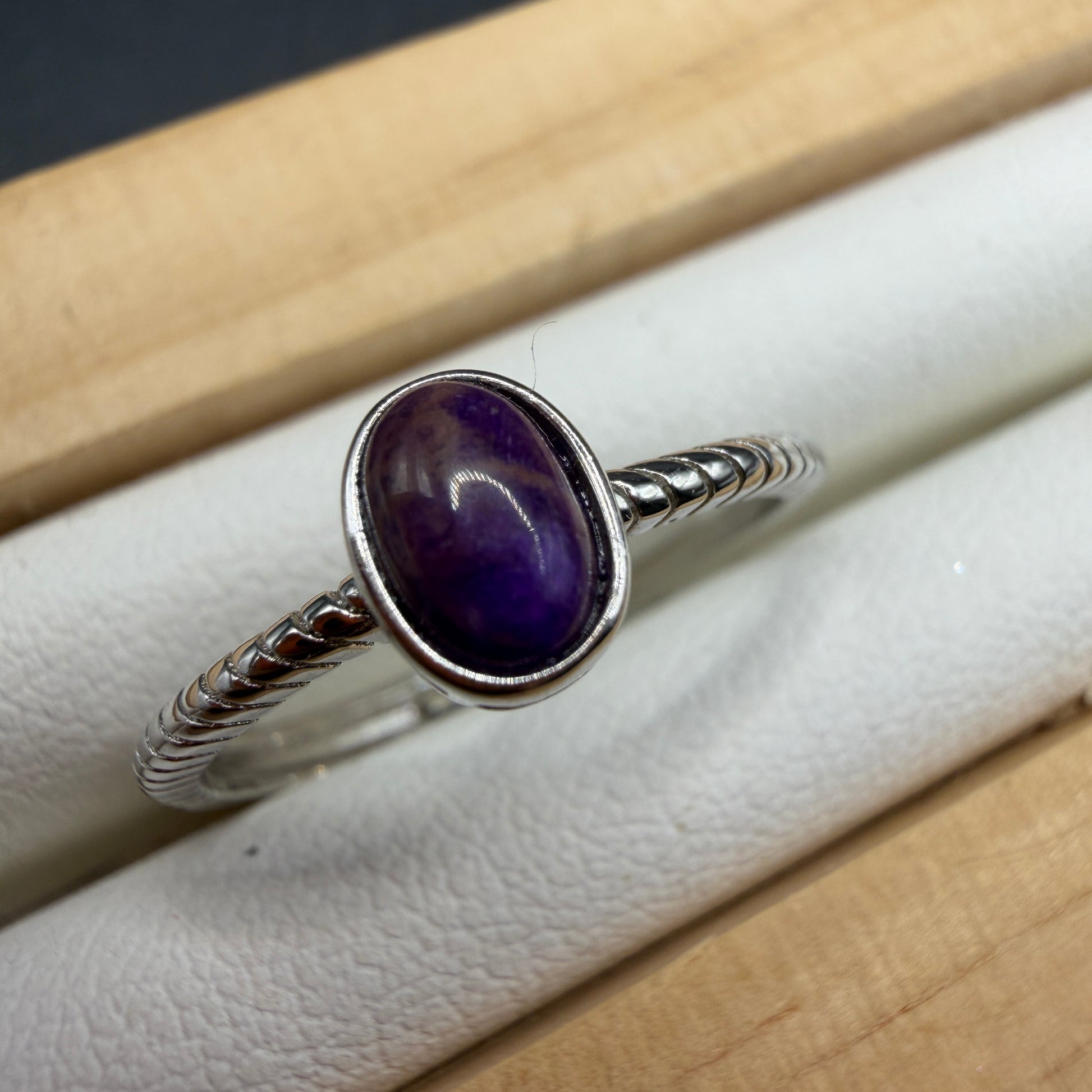 Sugilite S925 Adjustable Ring