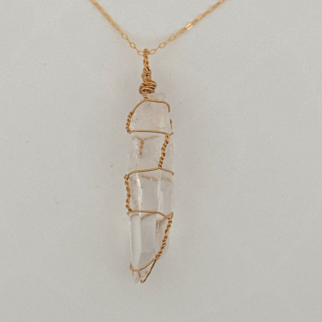 Lemurian Gold Handmade Necklace on S925 Chain