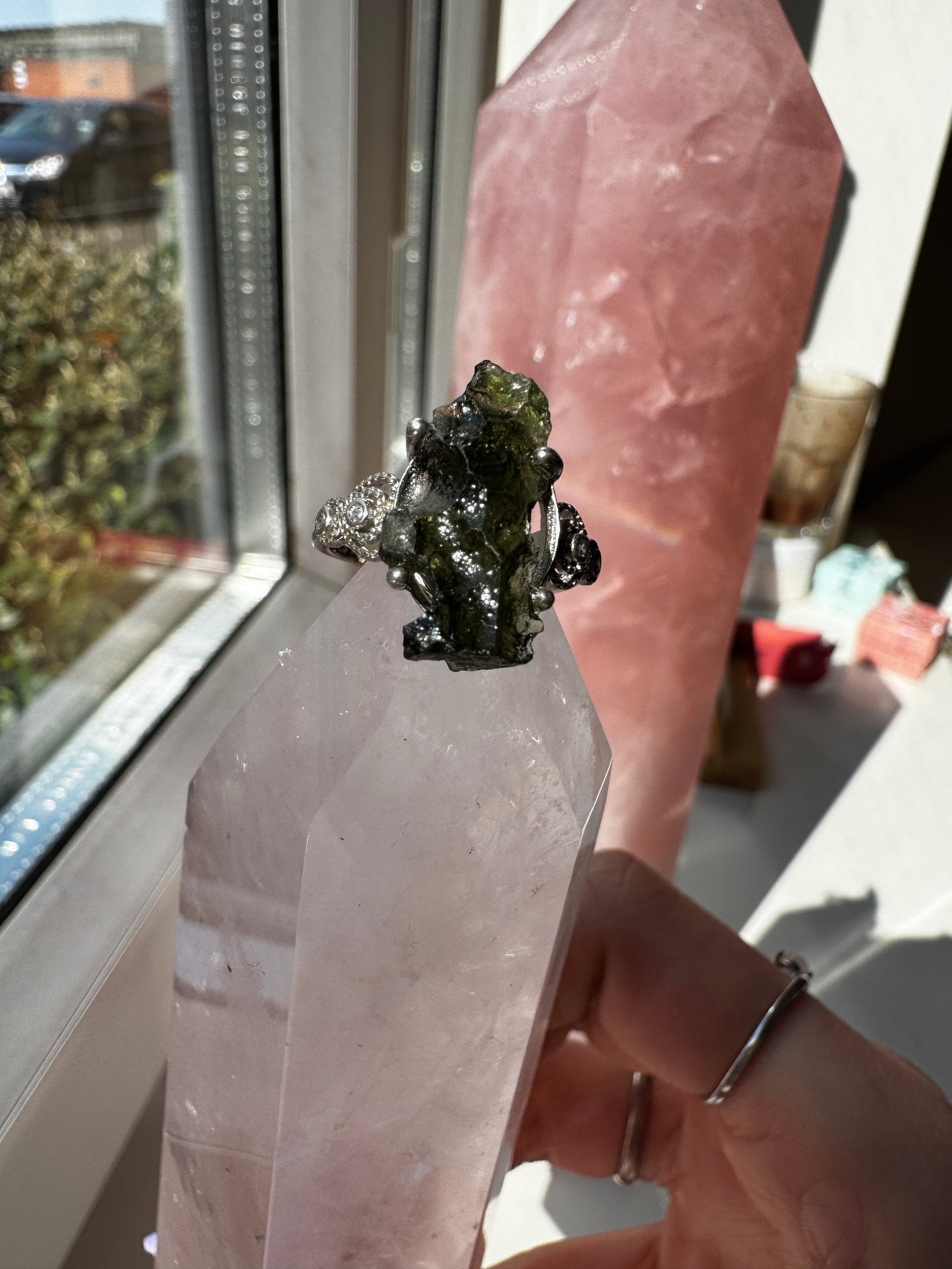 Moldavite Ring